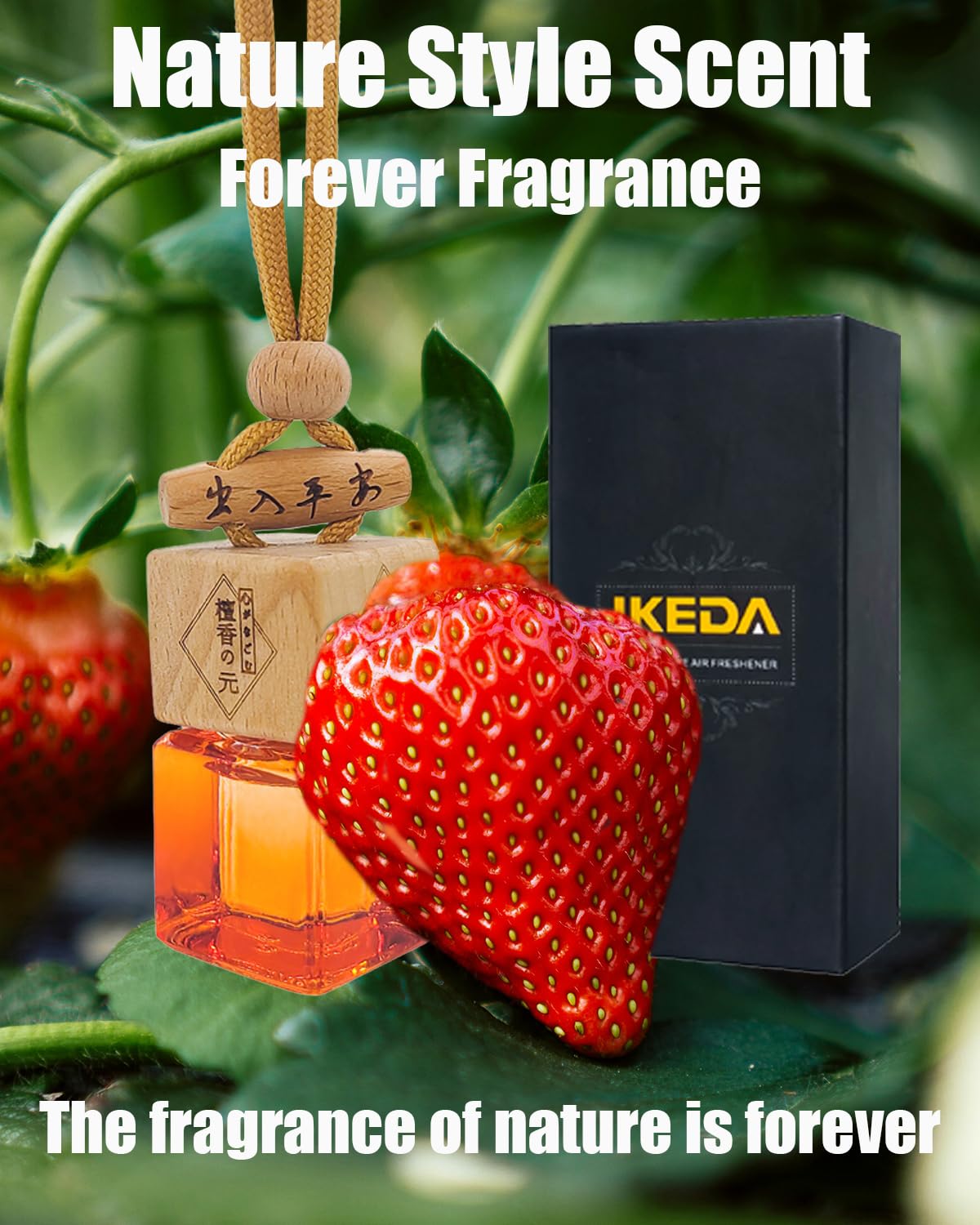Ikeda Fragrance Car Air Freshener 8Ml Nature Scents | 45-Days Long-Lasting Fragrance | Automotive Hanging Diffuser Bottles | Rem