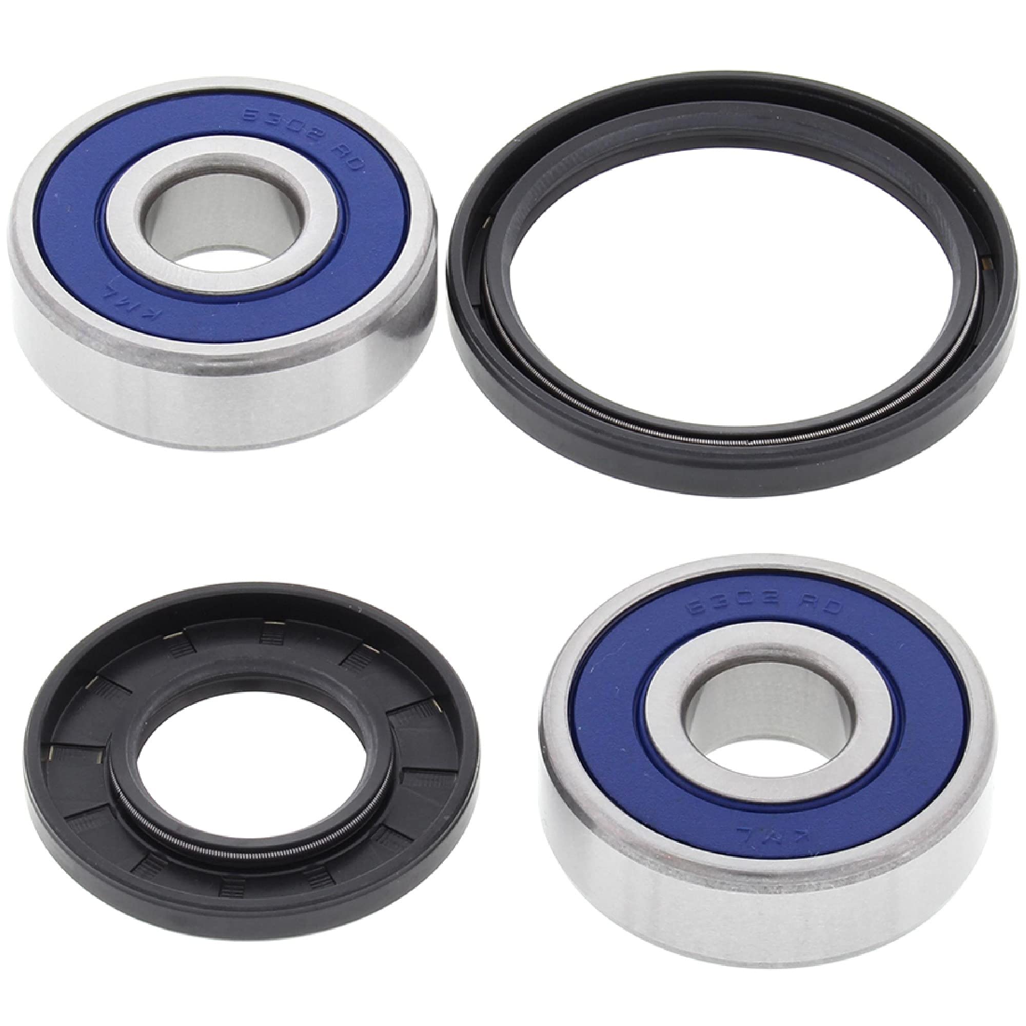 All Balls Racing 25-1316 Wheel Bearing Kit Front Compatible with/Replacement for Yamaha FJ1100 1984-1985, FJ1200 1986-1993, FZ70