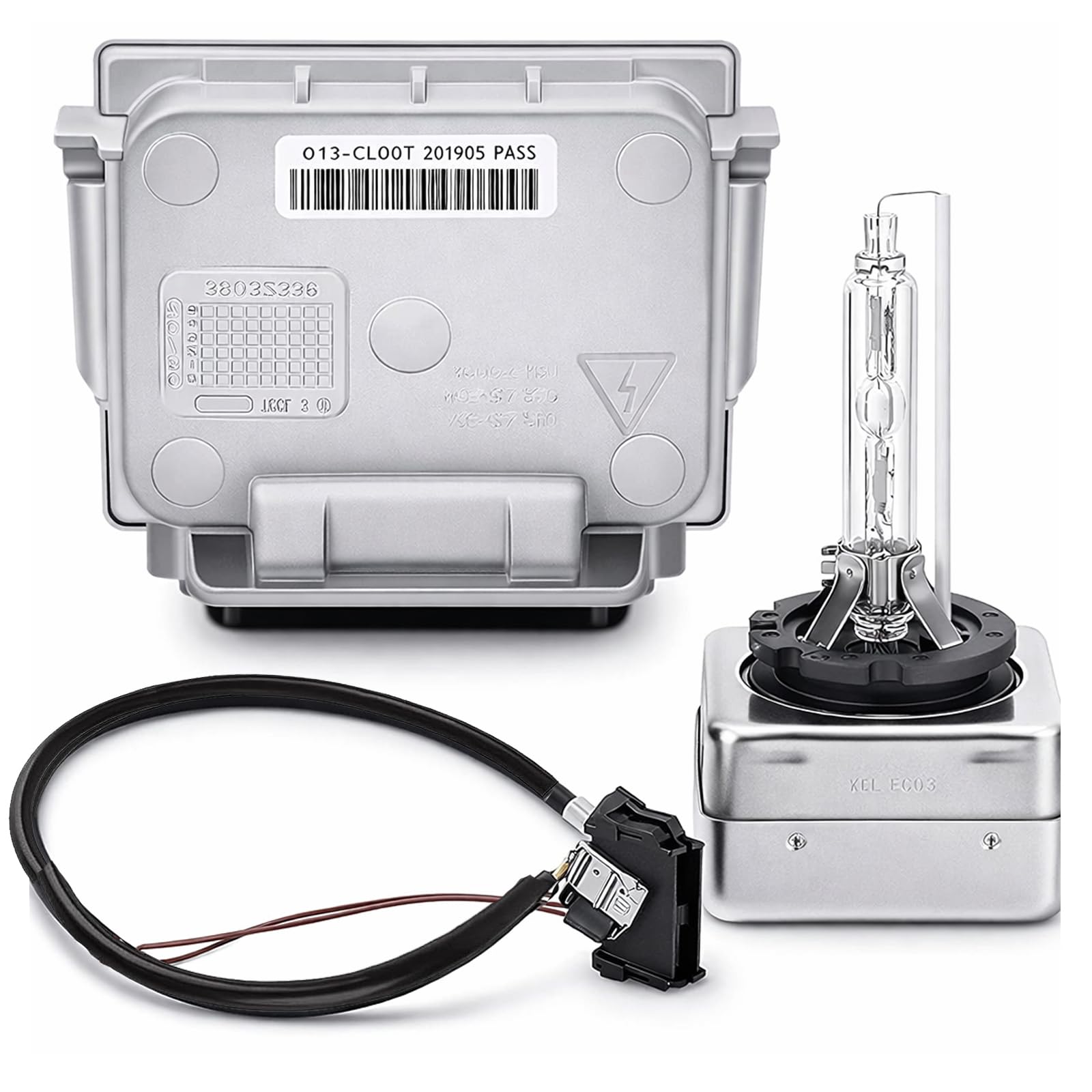 89034934 4L0907391 4L0907391A Xenon HID Headlight Ballast with Igniter and D1S Bulb - Compatible with Jeep Grand Cherokee, Buick
