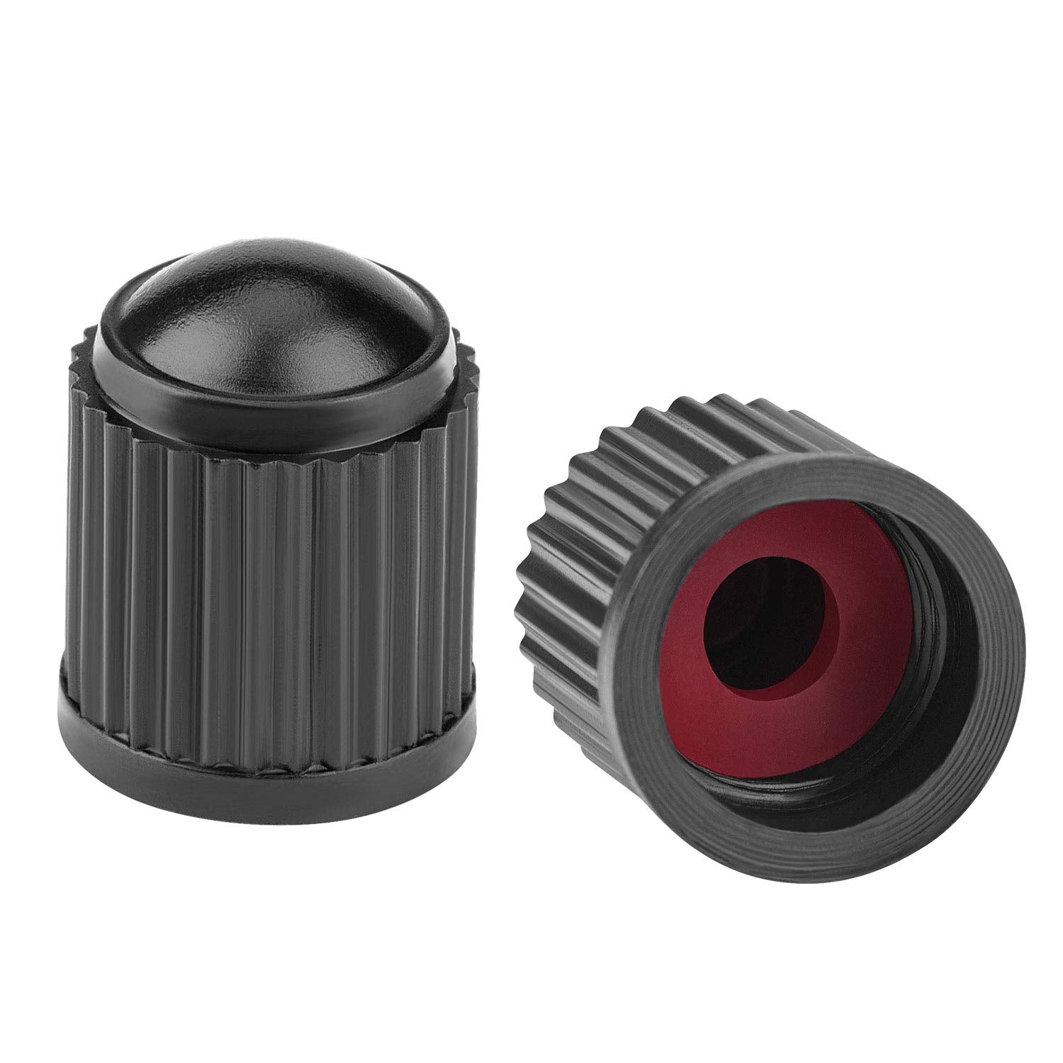 Tire Valve Stem Caps (150 Pack) Black With Sealing Ring, General For Car, Motorcycles, Bicycles And Trolleys