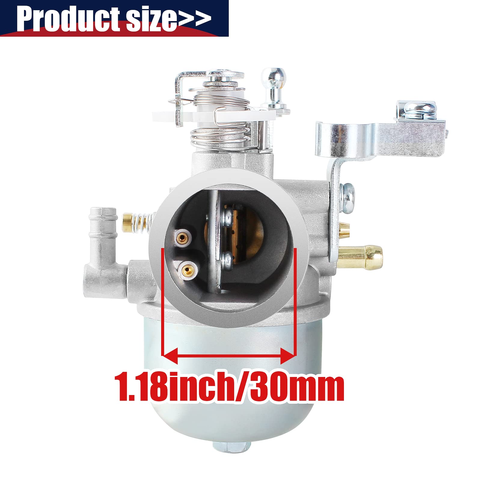 QAZAKY Carburetor Compatible with Yamaha G1 Golf Cart Gas 2-Cycle Engine J24-14101-01 J24-14101-00 Carb 1989 1988 1987 1986 1985