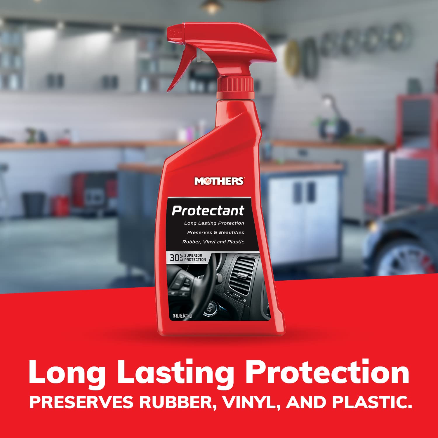 Mothers 05316 Protectant, Preserves and Protects Auto Interiors, Rubber, Vinyl, and Plastic from UV Rays and Harsh Elements (16