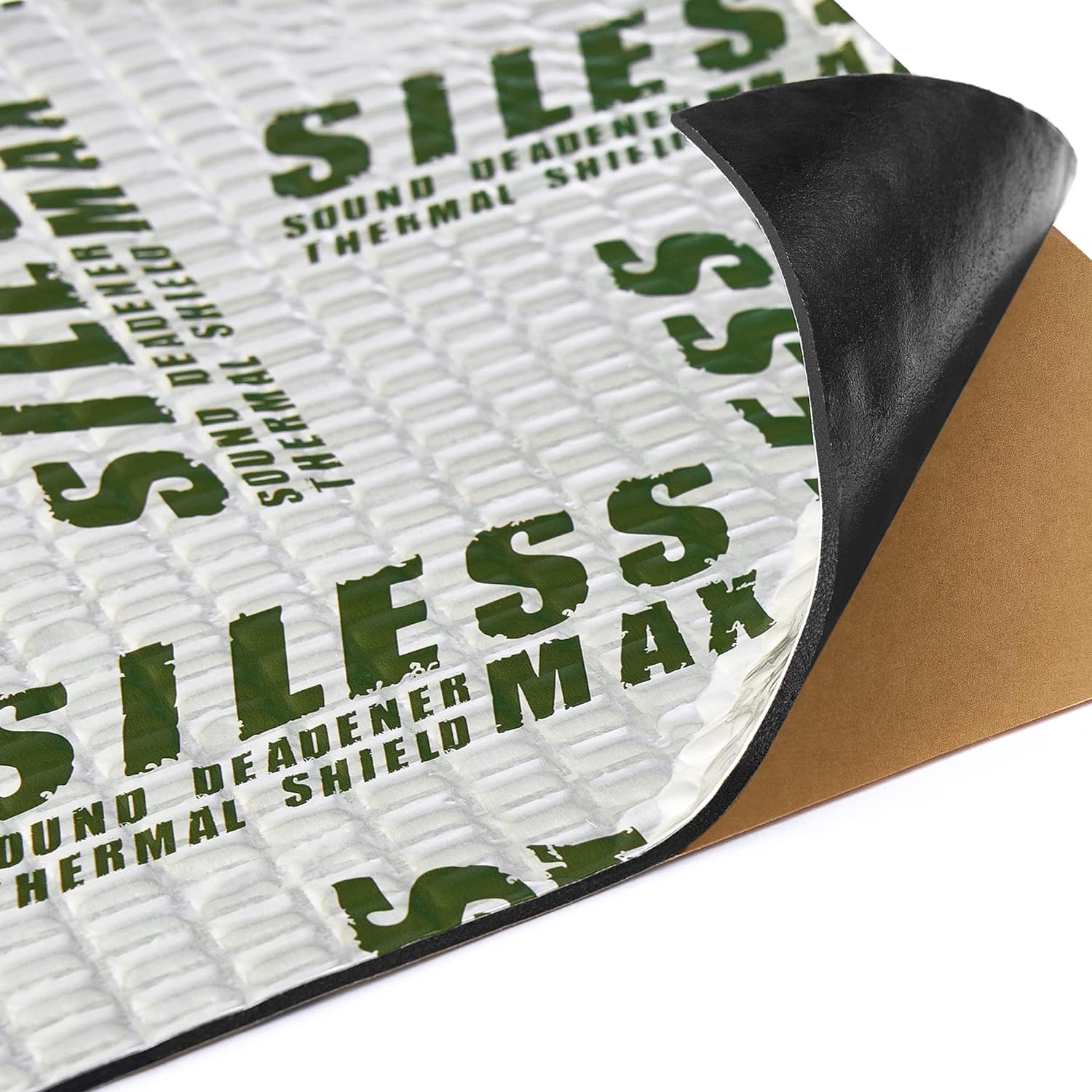 Siless Max 120 Mil (3Mm) 6 Sqft Car Sound Deadening Mat - Butyl Automotive Sound Deadener - Noise Insulation And Vibration Dampe