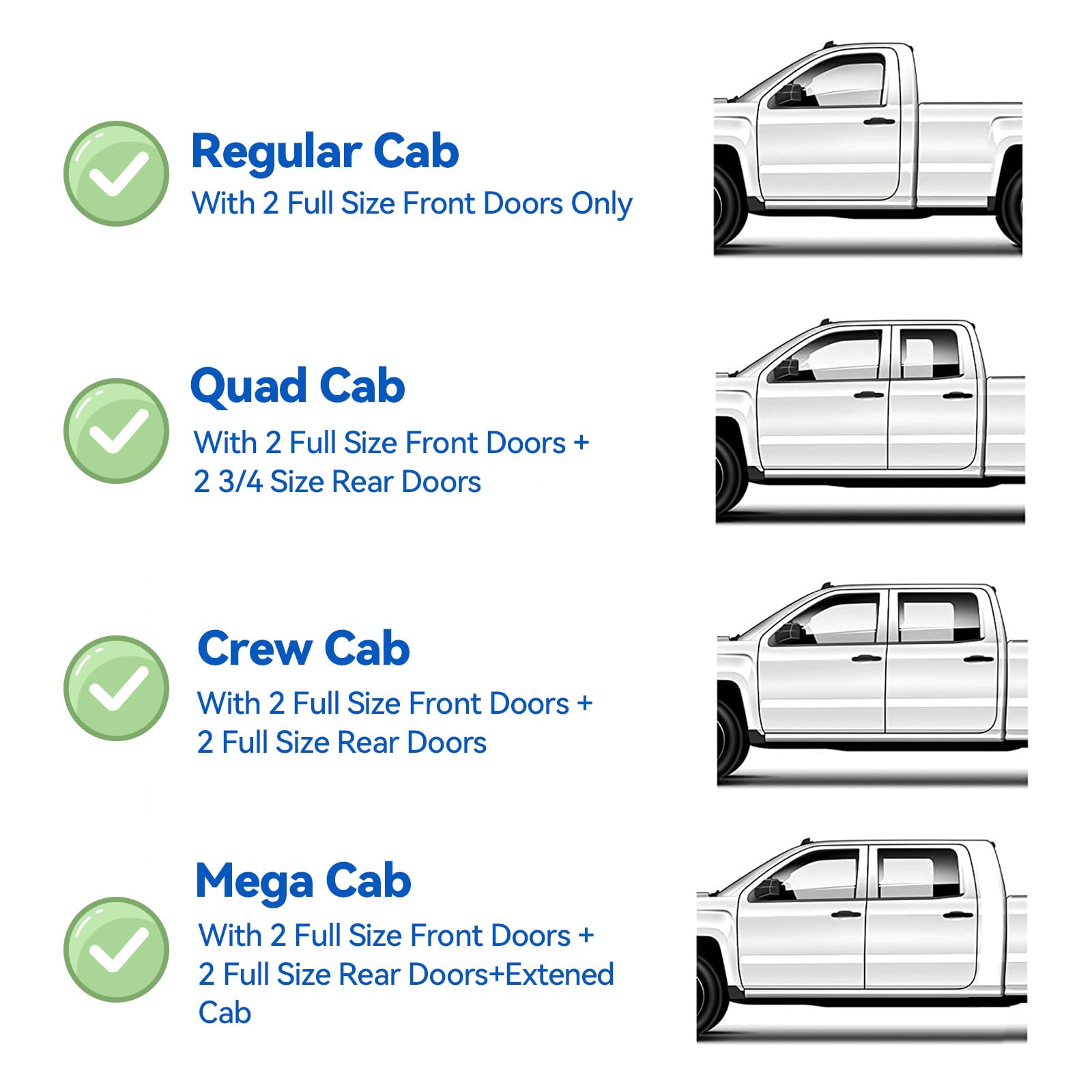CMVT Auto in-Channel Window Visor - Dark Smoke Acrylic Rain Guards for 1994-2001 Dodge Ram 1500, 1994-2002 Ram 2500/3500