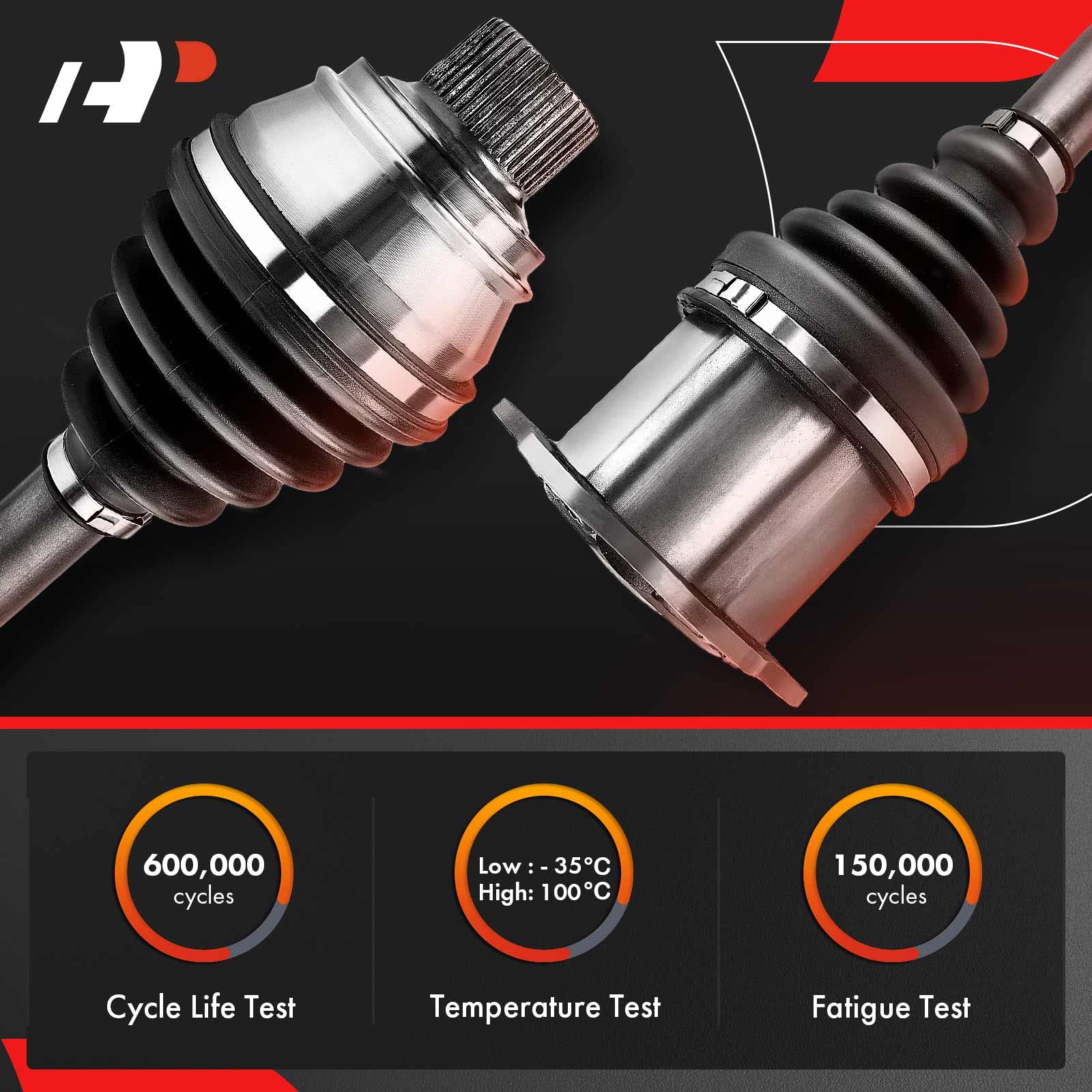 A-Premium Cv Axle Shaft Assembly Compatible With Chevy Silverado 1500 07-20 Tahoe Suburban, Gmc Sierra 1500 07-20 Yukon, Cadilla