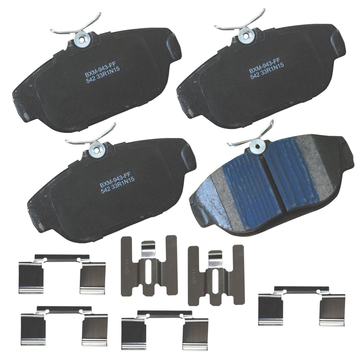 Bendix Premium Sbm542 Semi-Metallic Front Brake Pads For Volvo 740 1992-1991, 780 1991, 940 1995-1991, 960 1997-1992, S90 1998-1