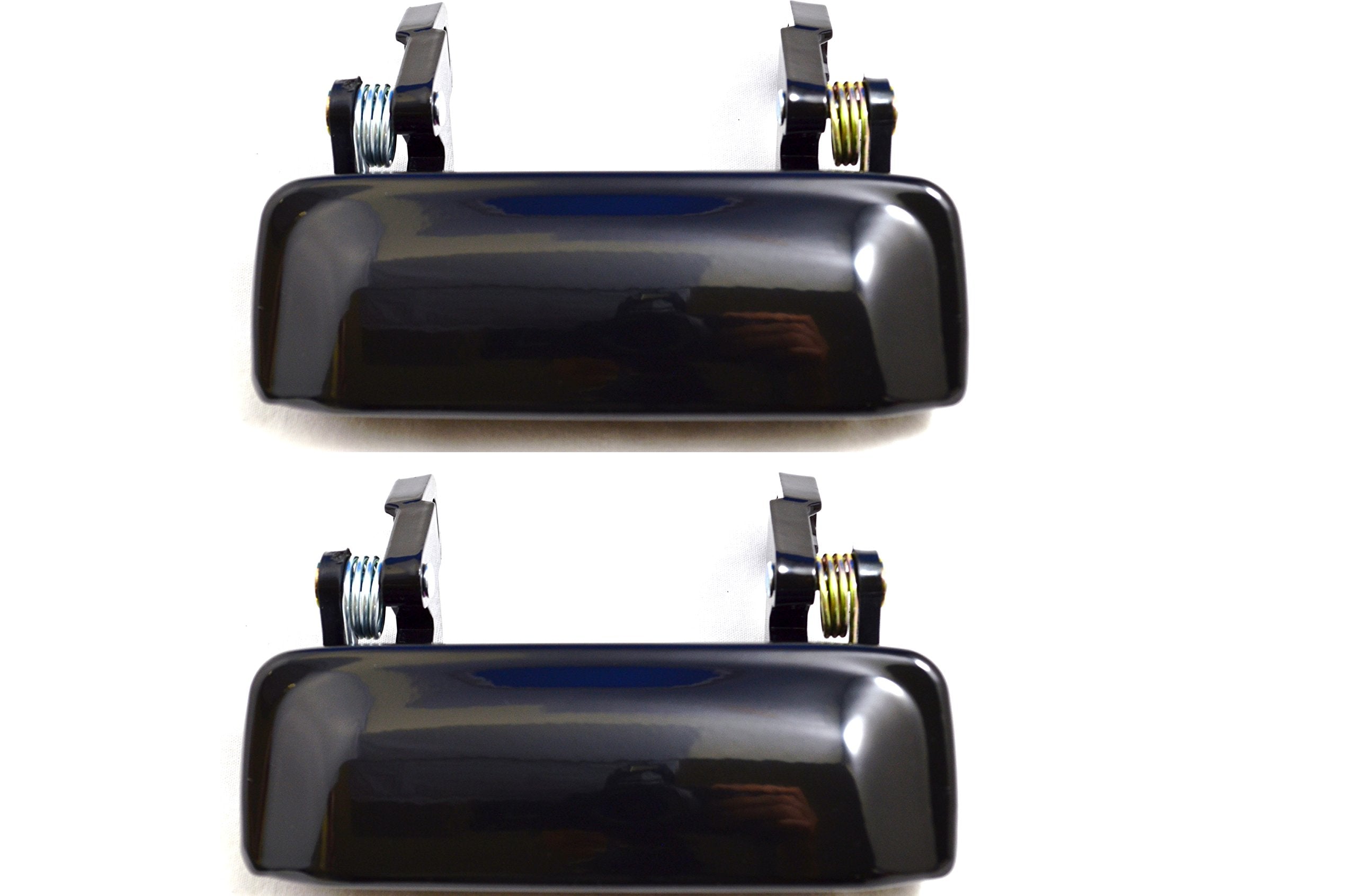 PT Auto Warehouse FO-3545ZS-DP - Outside Exterior Outer Door Handle, Zinc Metal, Smooth Black - Left/Right Pair