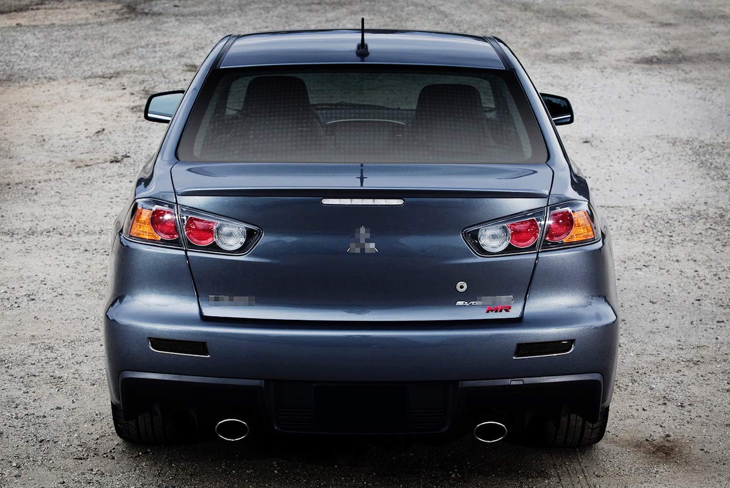 iJDMTOY Smoked Lens Rear Bumper Reflector Lenses for 2008-2016 Mitsubishi Lancer, Evo 10 X - OE-Spec Assembly