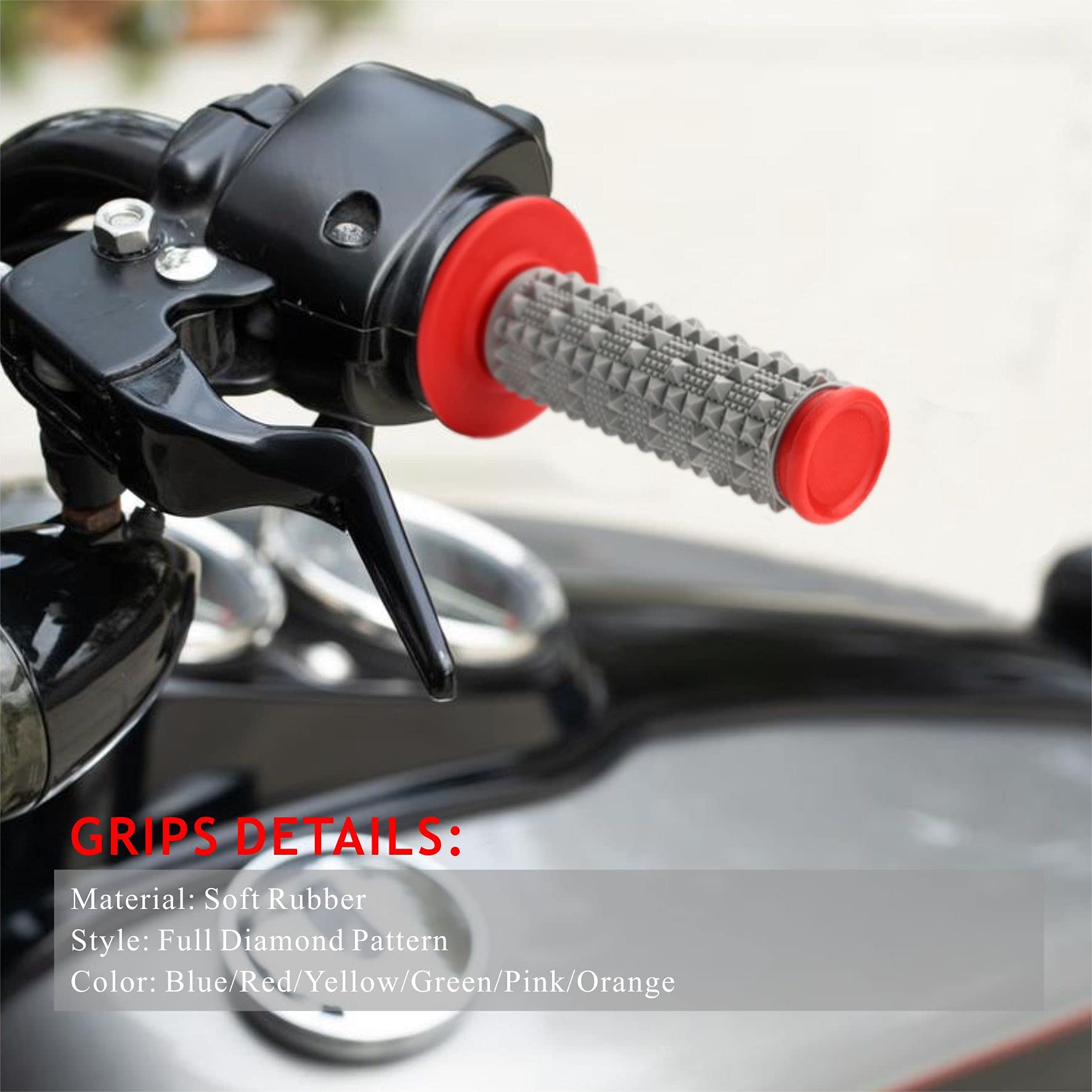 Mayspare 7/8'' Motorcycle Handlebar Grips 22Mm 28Mm For Apollo 125Cc 250Cc For Yamaha Honda Suzuki Kawasaki Dirt Pit Bike Univer