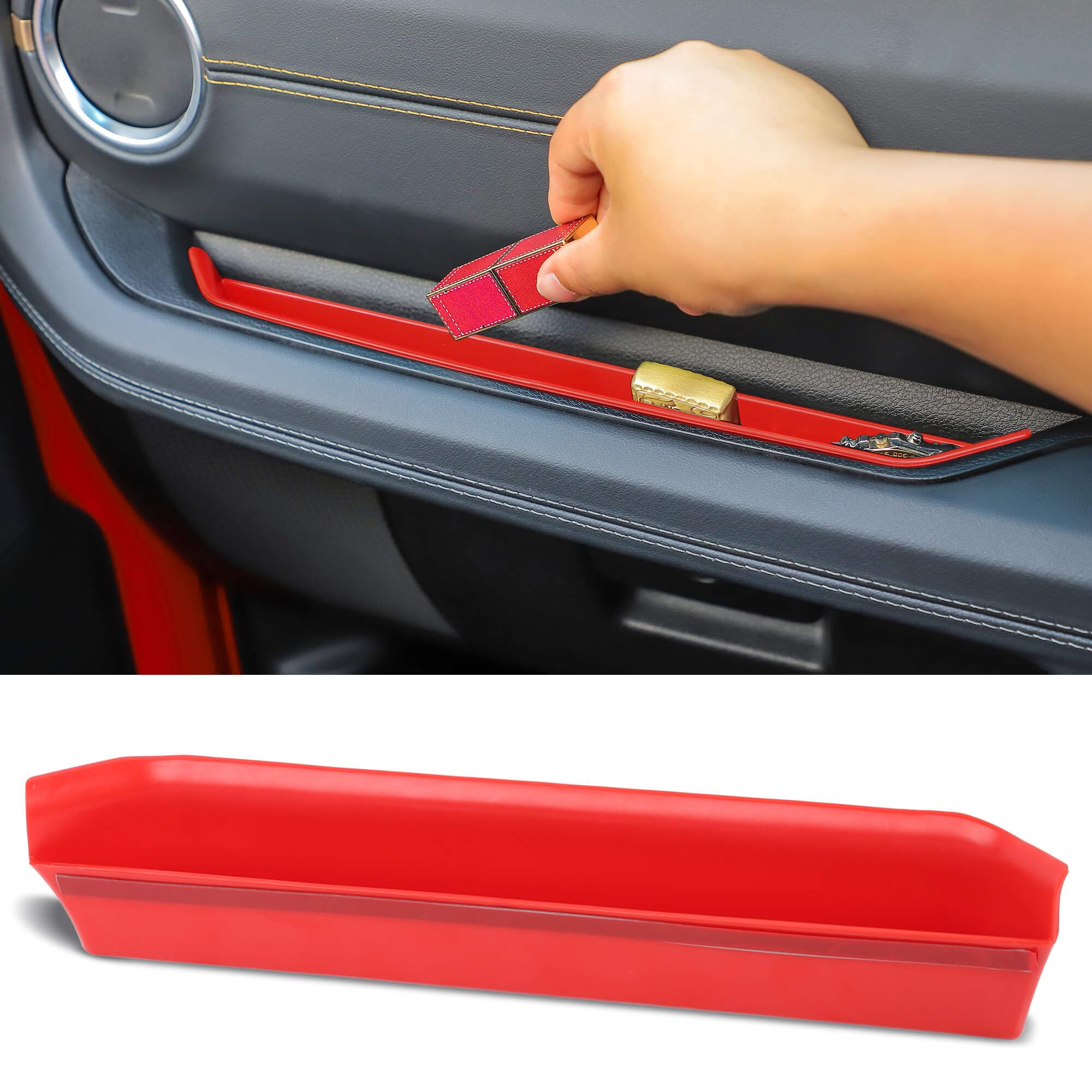 Savadicar Grab Bar Tray Compatible With 2024+ Jeep Wrangler (Jl) And Gladiator (Jt), Passenger Side Grabtray Storage Organizer,