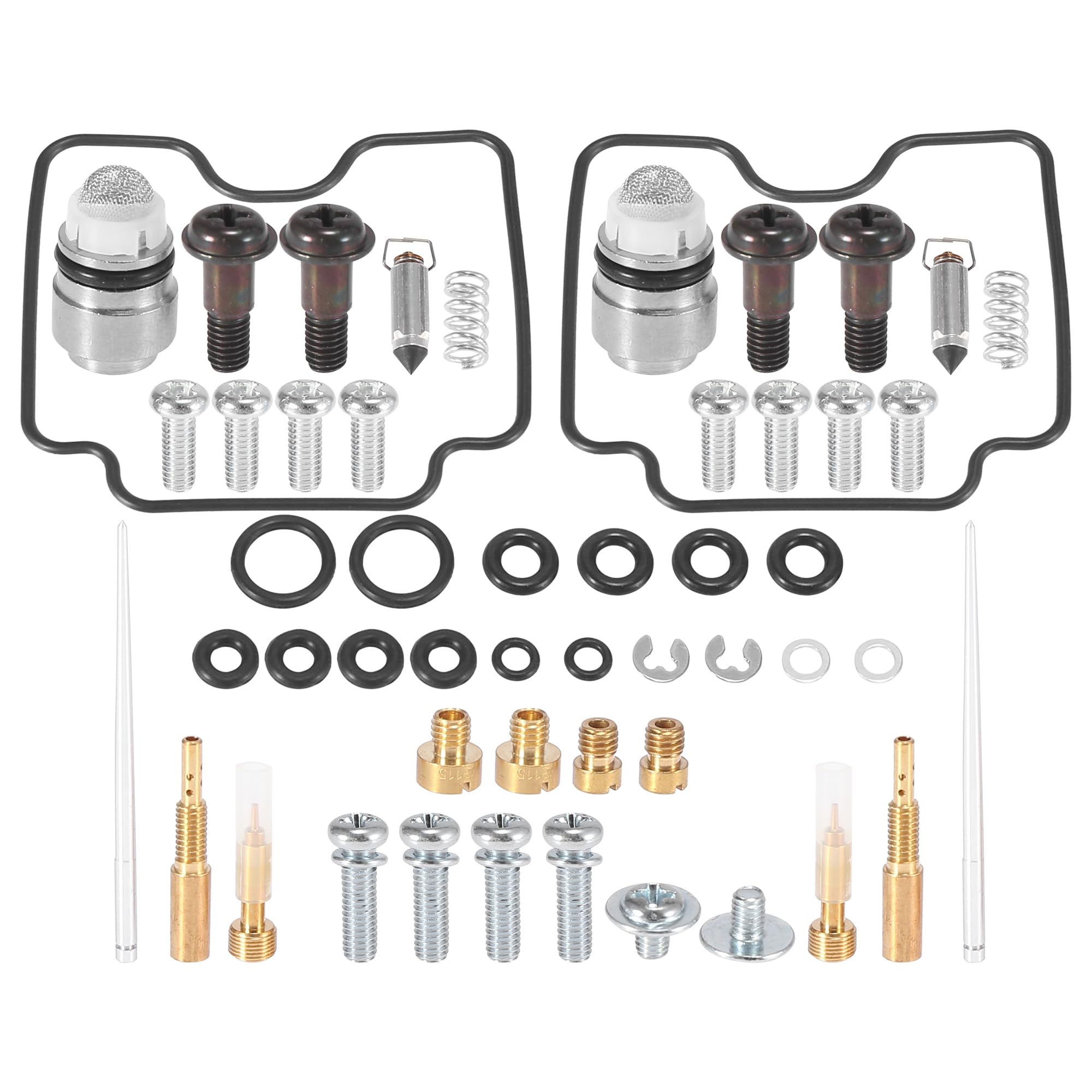 Motoforti 2 Kits Motorcycle Carburetor Repair Rebuild Parts For Yamaha V Star 1100 Xvs 1100 Carb Repair Tools