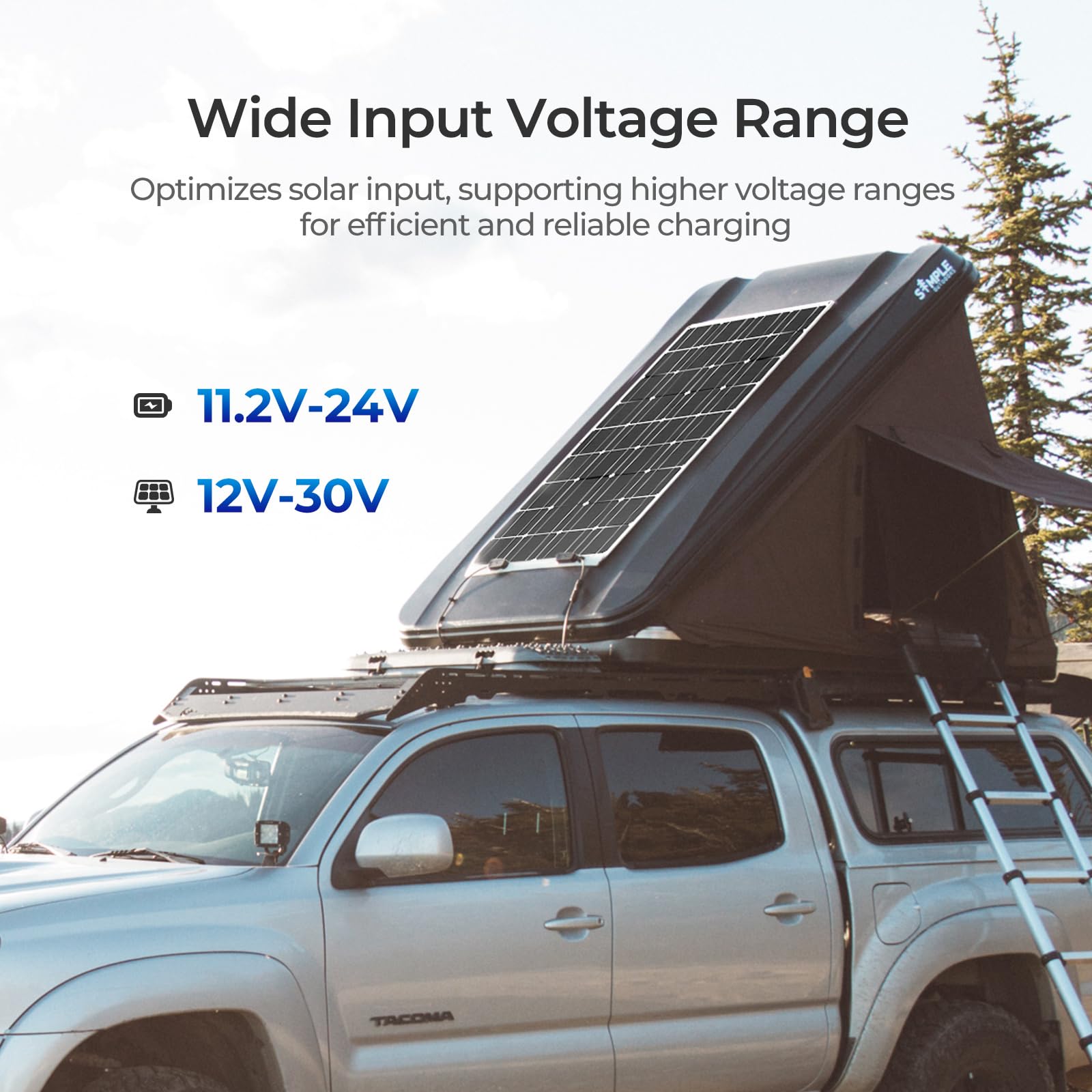 Renogy 40A DC to DC Charger - 670W MPPT Solar Input for RV, Marine, and Camping - Black, Compatible with LiFePO4 and Lead Acid Batteries