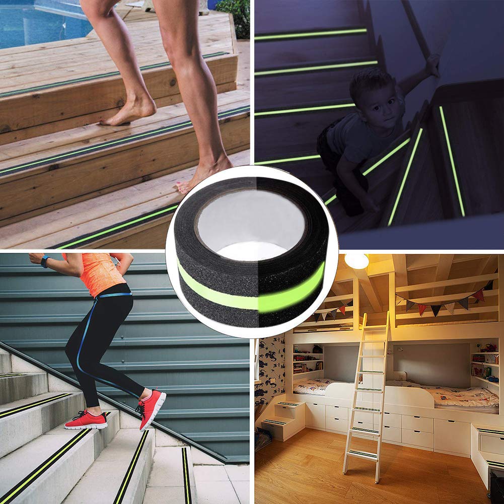 Anti Slip Grip Tape, Non-Slip Traction Tapes With Glow In The Dark Reduce The Risk Of Slipping For Indoor Or Outdoor Stair Tread