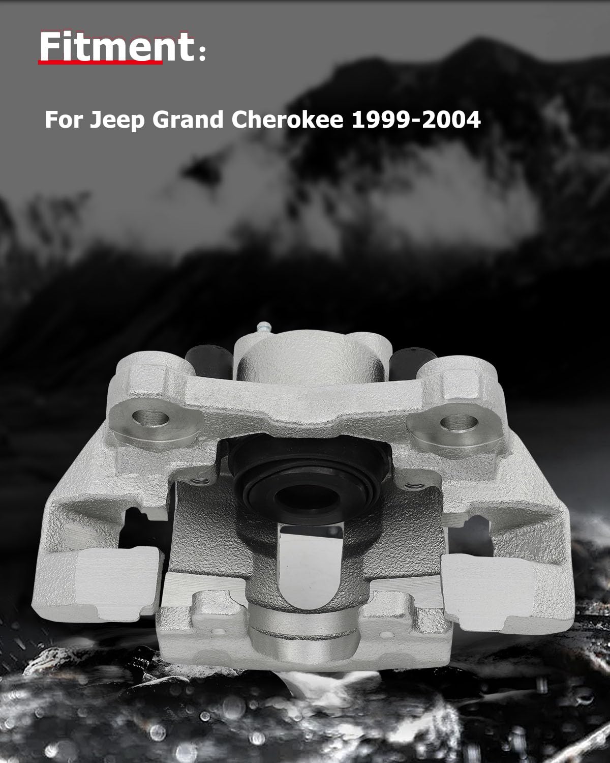 cciyu 18B4818 Rear Left Brake Caliper With Bracket For Jeep For Grand Cherokee 1999-2004