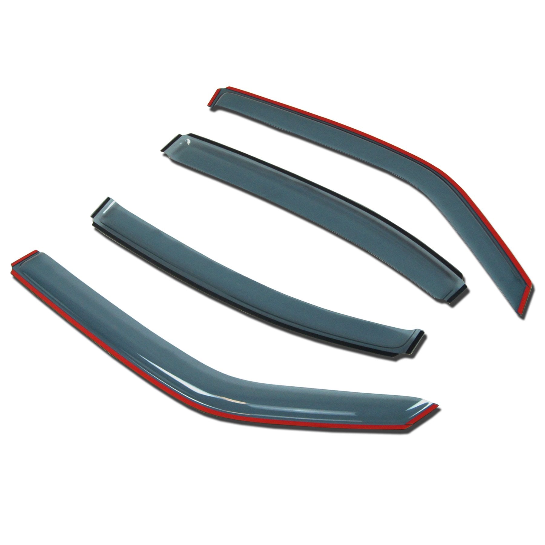 Tuningpros In-Channel Window Vent Visors Rain Guards Compatible With Dodge Dakota Quad Cab/Extended Cab 2000-2004 | Side Window
