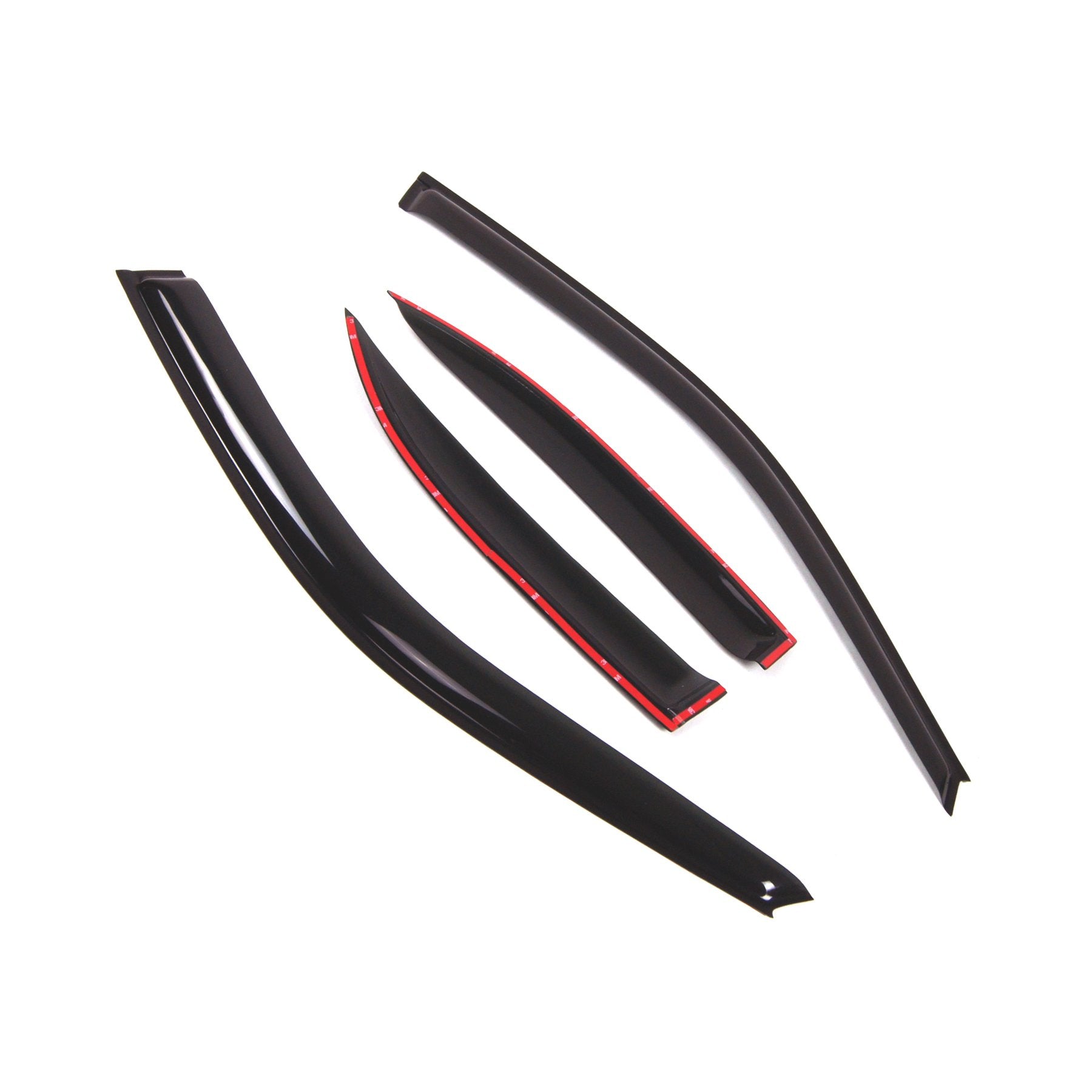 Tuningpros Outside Mount Window Vent Visors Rain Guards Compatible With Nissan Sentra 1995-1999 | Side Window Wind Deflectors Ra