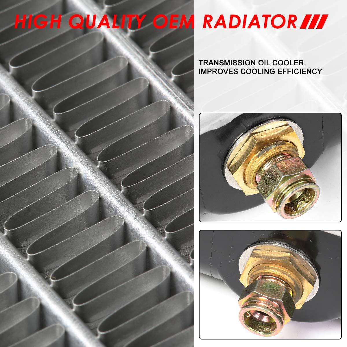 Auto Dynasty Dpi 2707 Factory Style 1-Row Cooling Radiator, Compatible With Chevy Colorado Gmc Canyon Isuzu I280 I290 I350 I370
