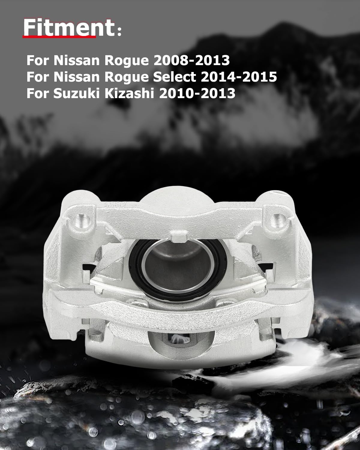 cciyu 19B3428 19B3429 Front Left & Right Brake Calipers With Bracket For Nissan For Rogue 2008-2013,For Nissan For Rogue Select