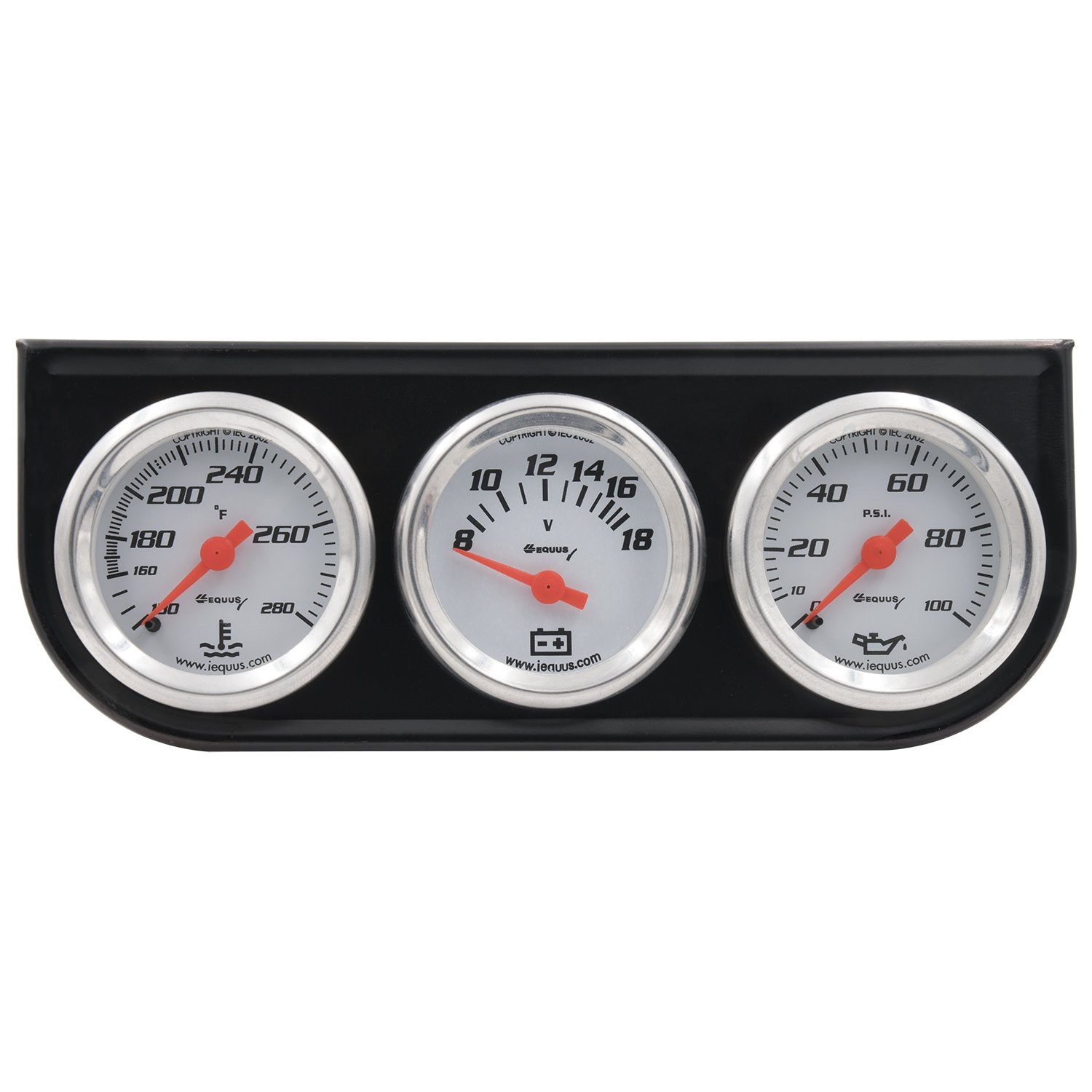 Equus 5100 1-1/2'' Triple Gauge Kit, White
