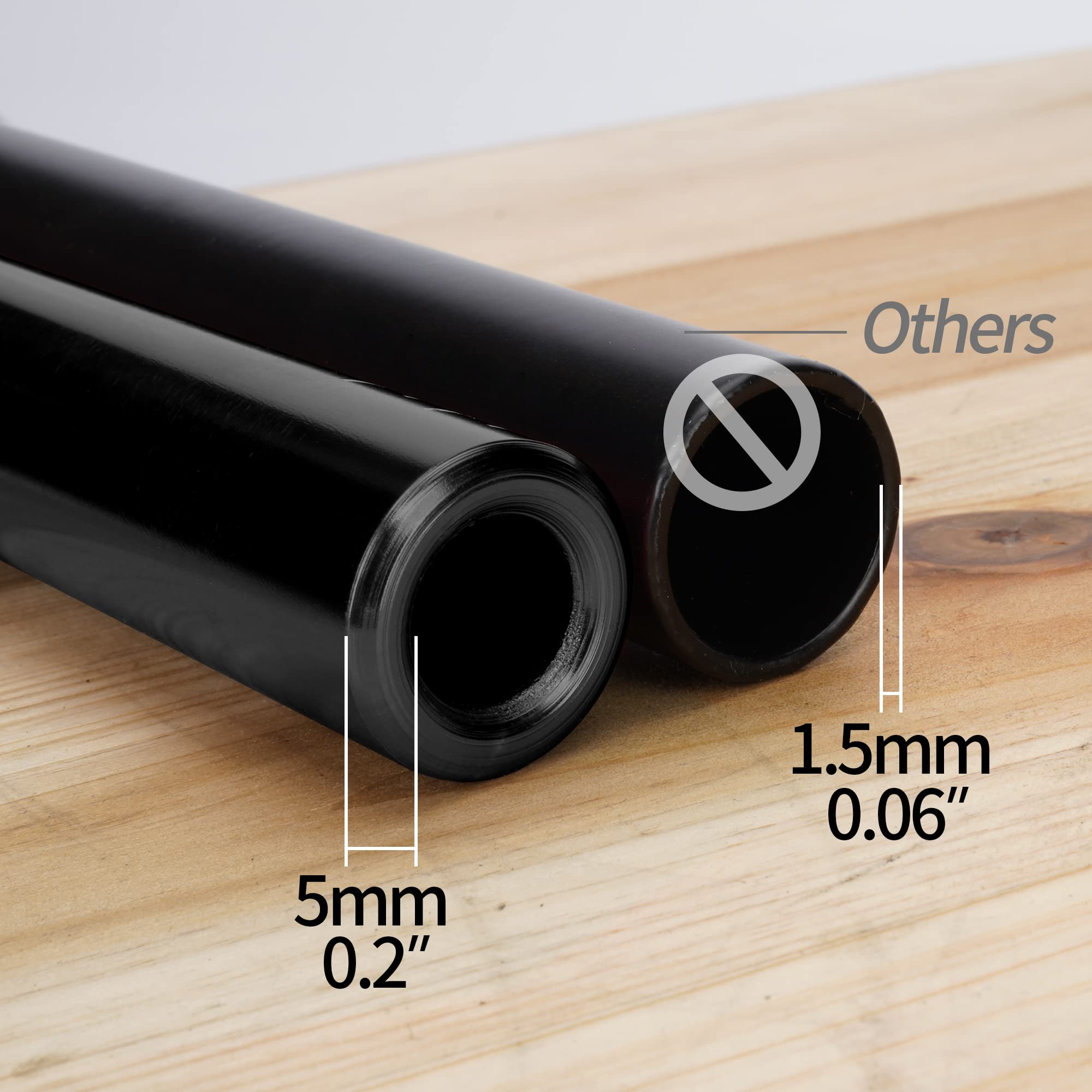 WEIYINGSI 7/8 Inch Dirt Bike Handlebars with Foam Pad - Black Aluminium for Pit Bike, ATV, Motocross