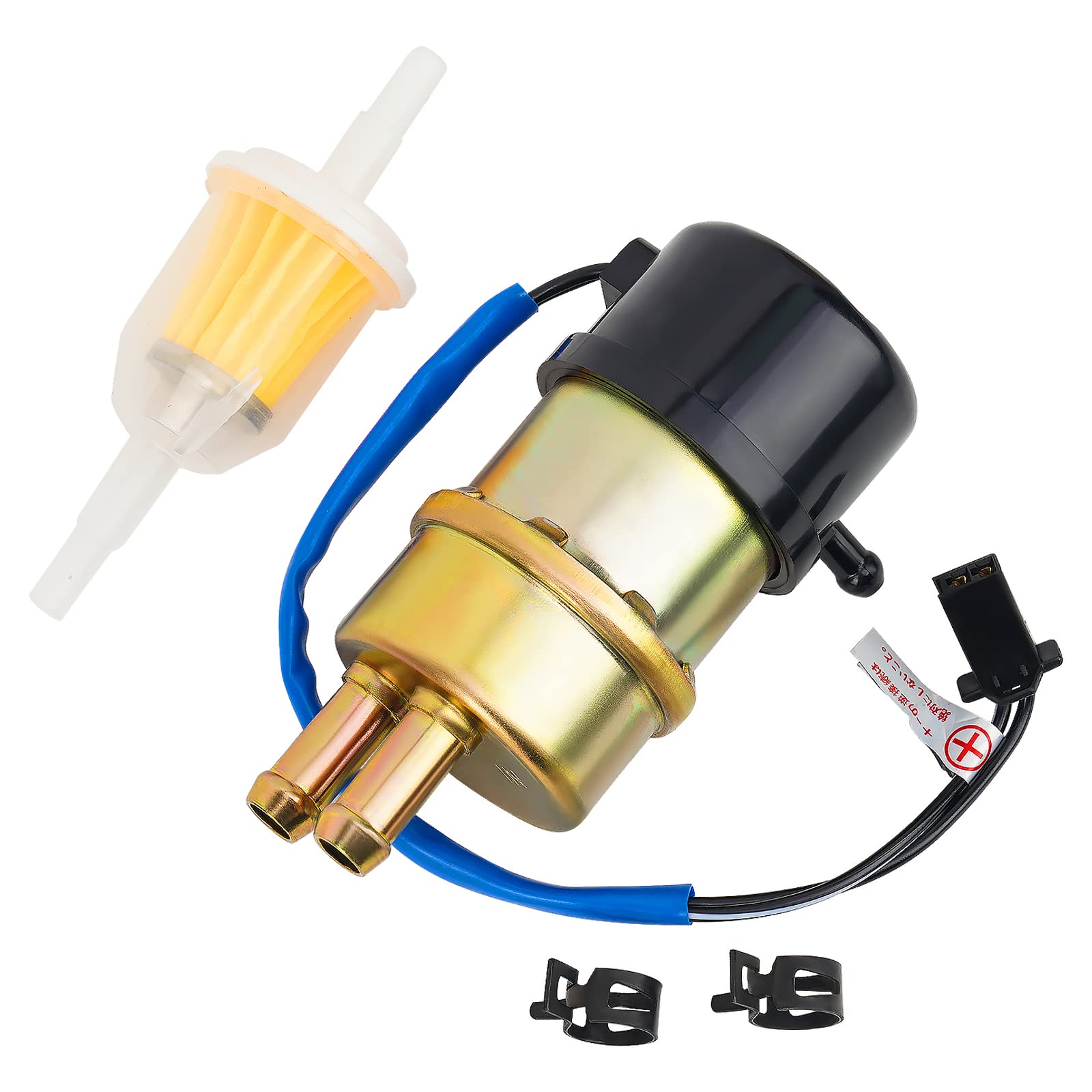 Road Passion 12V Electric Fuel Pump for Yamaha V Star 650/1100, Virago 1000/1100, Metal, Fuel-A Color