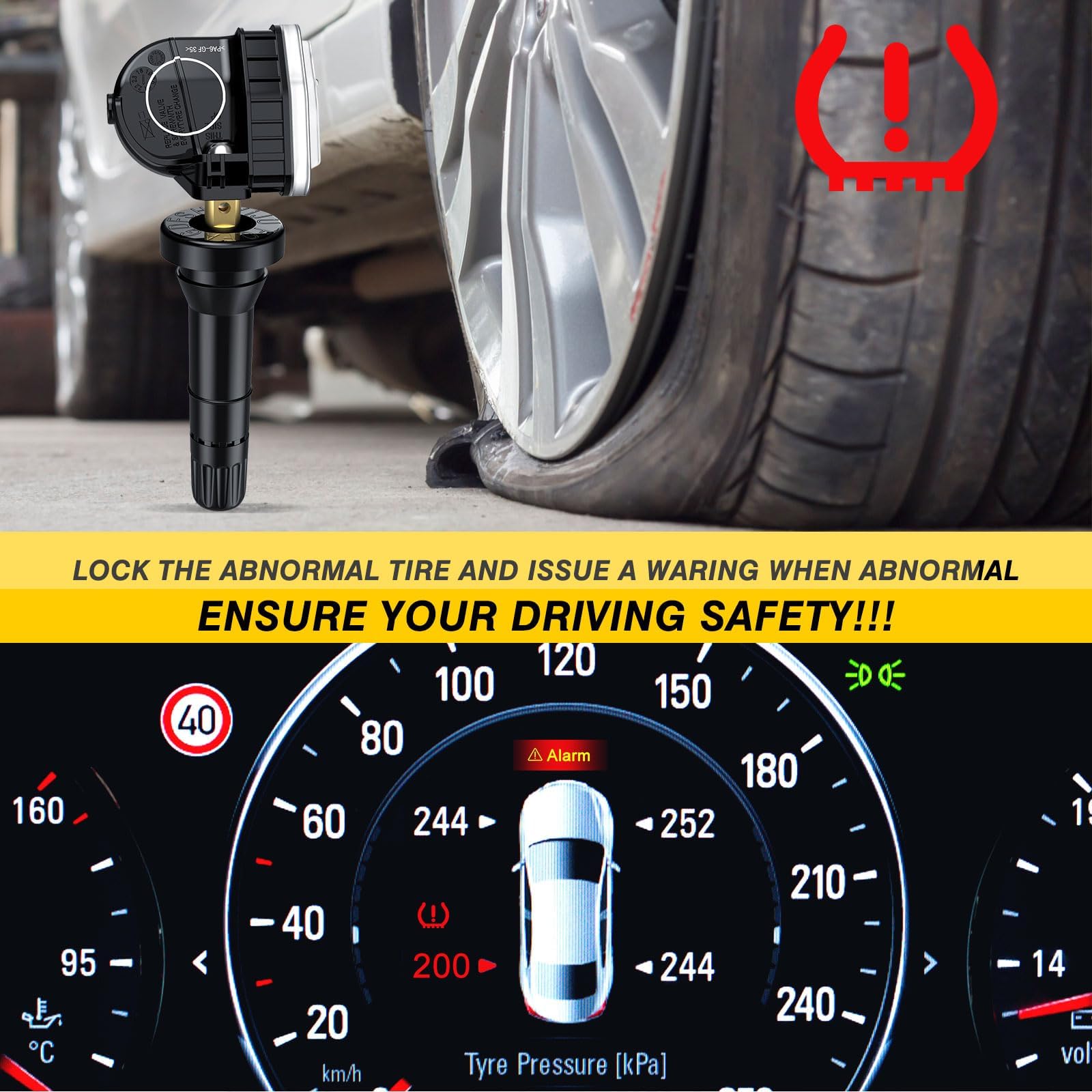 TPMS Sensors, 315MHZ Tire Pressure Monitor System Sensor for Ford F-Series 2017-2022 Escape 2020-2022 Fusion 2017-2021,Lincoln M