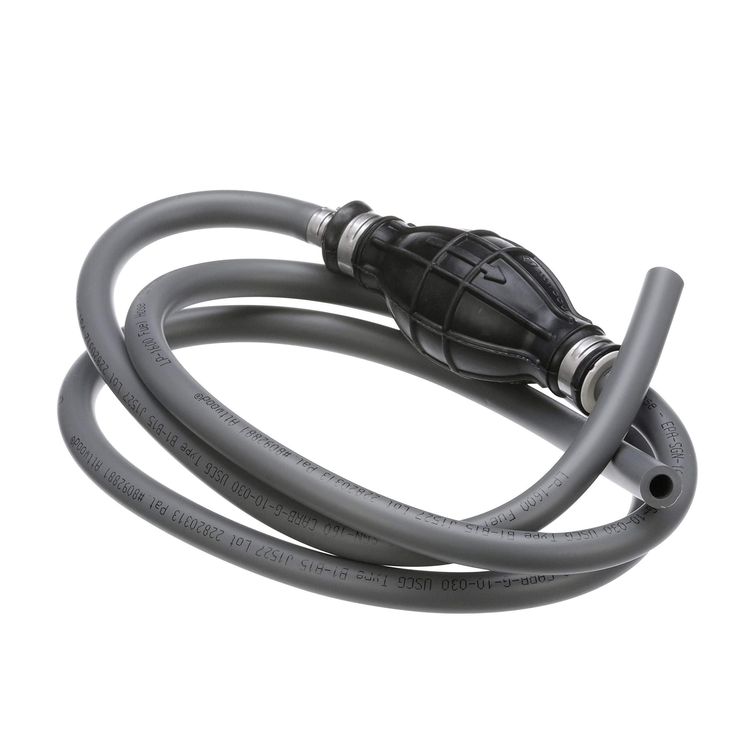 Attwood 951606Ulp7 Universal Fuel Line Kit, 6 Feet Long, 5/16-Inch Diameter, Multi-Layer Low-Permeation Primer Bulb