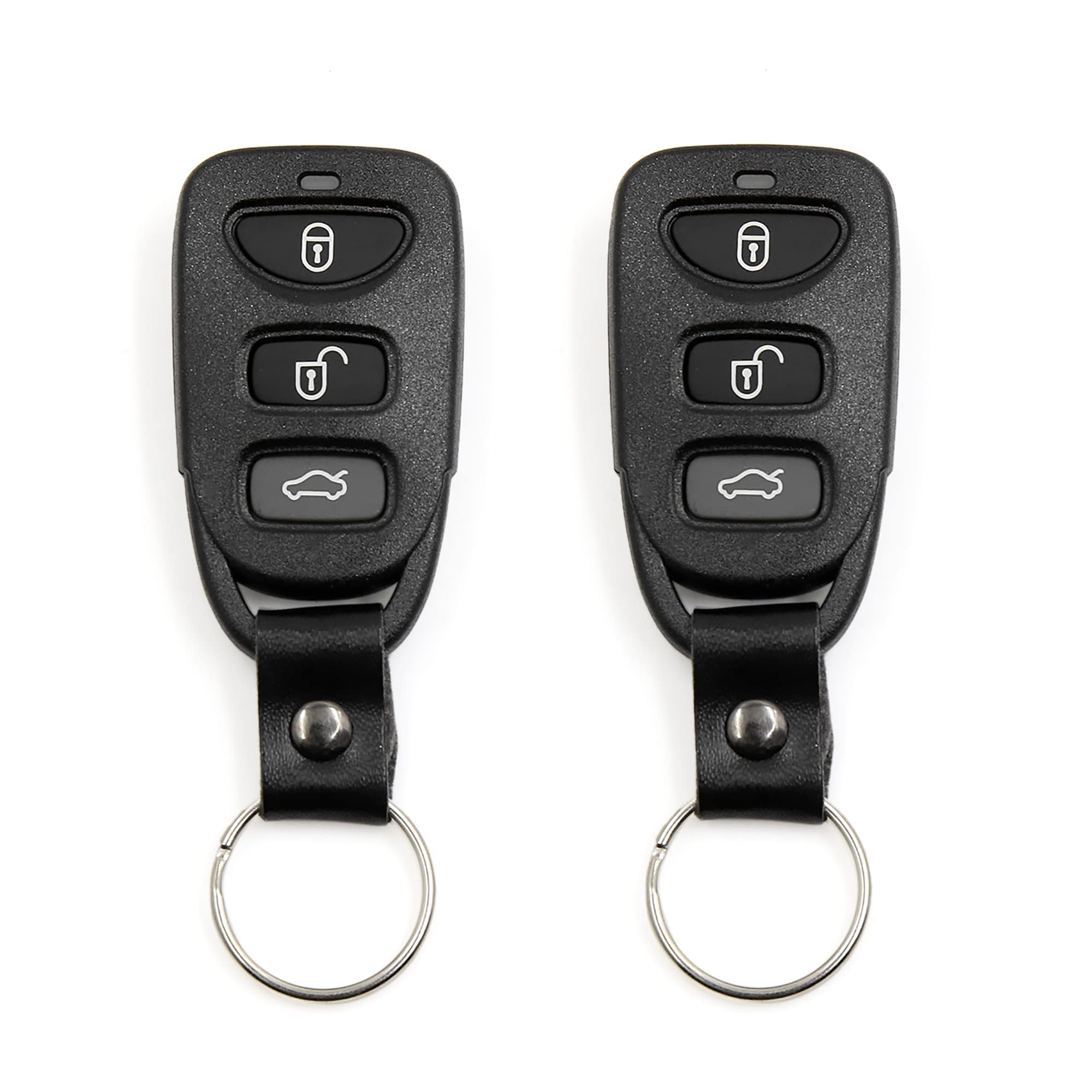 X AUTOHAUX 2pcs 4 Buttons Key Fob Remote Control Key Case Shell for Hyundai Elantra 2007-2010 Sonata 2006-2011 Replacement OSLOK