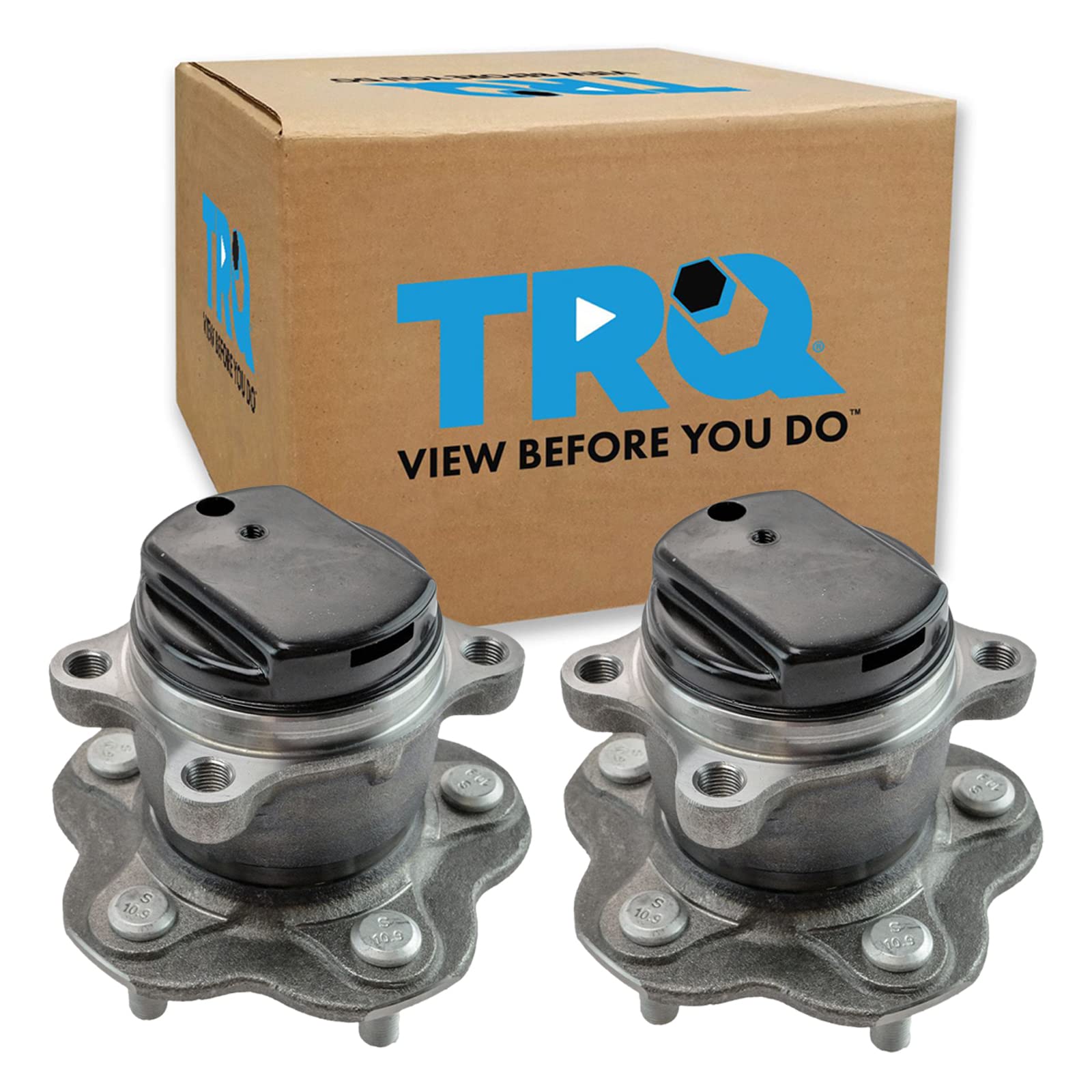 Trq Rear Wheel Hub Bearings Assembly Set Compatible With 2011-2017 Nissan Juke 2011-2012 Leaf 2008-2013 Rogue 2014-2015 Rogue Se