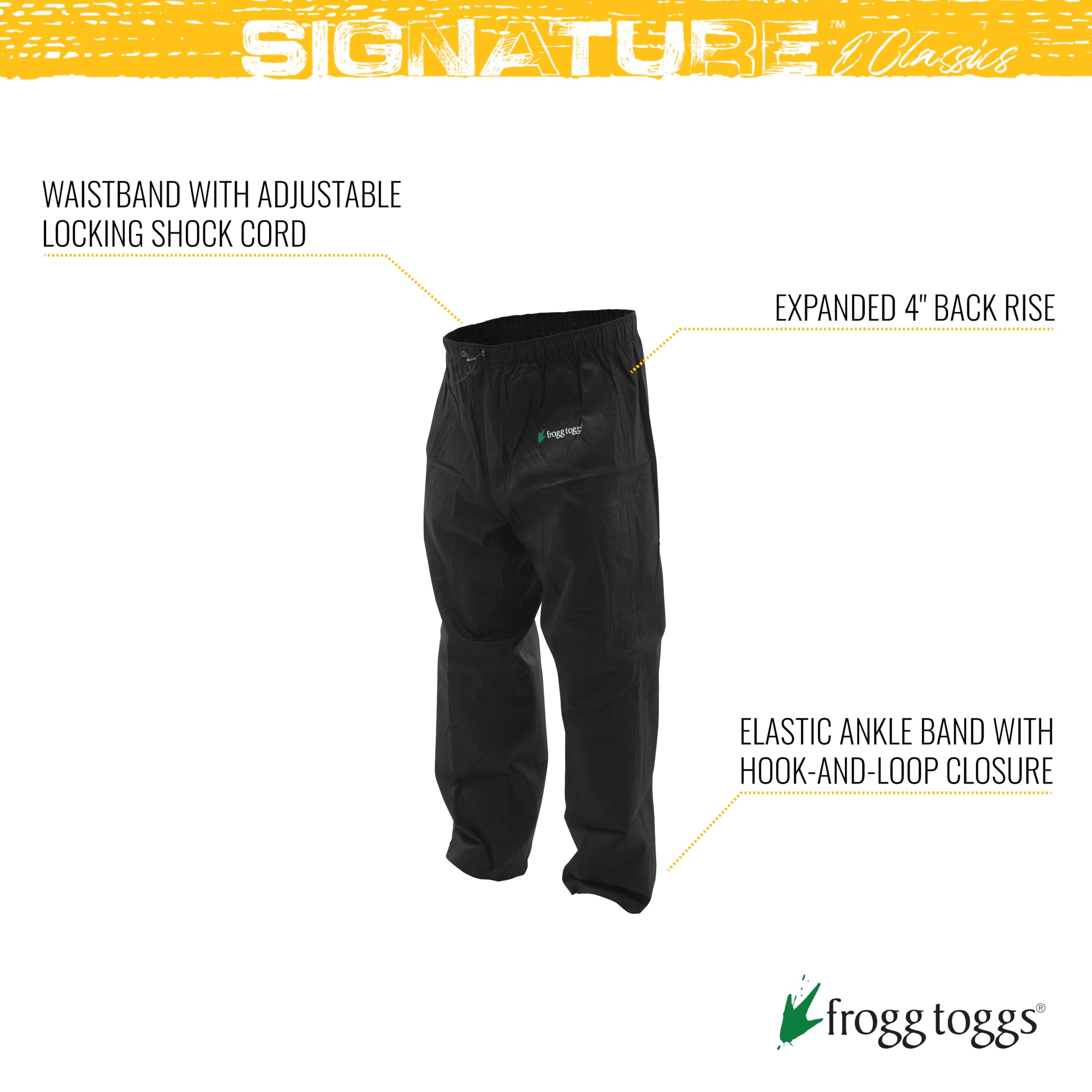 Frogg Toggs Mens Classic Pro Action Waterproof Breathable Rain Pants, Realtree Max-7, Xx-Large Us