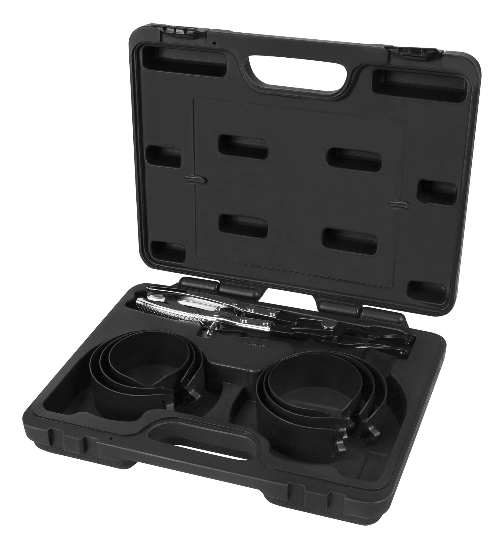 Performance Tool W89410 Piston Ring Compressor Set - Easy Installation Of Piston Rings For Most Cars And Trucks - Sae And Metric