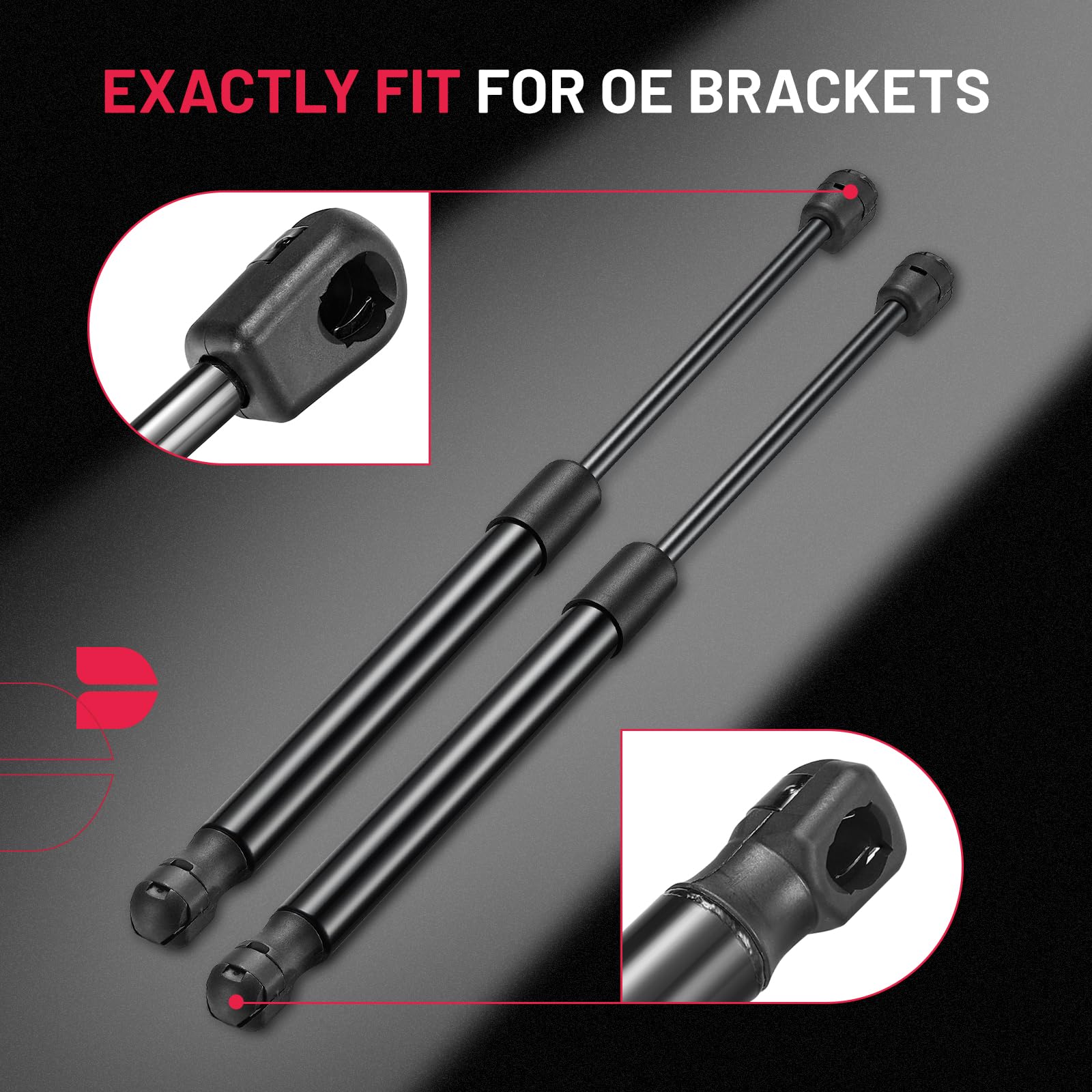 Bdfhyk C16-23933 15Inch 45Lbs (200N) Gas Shocks Struts Lift Support For Are Leer Camper Shell Window Truck Canopy Cap Cover Cabi