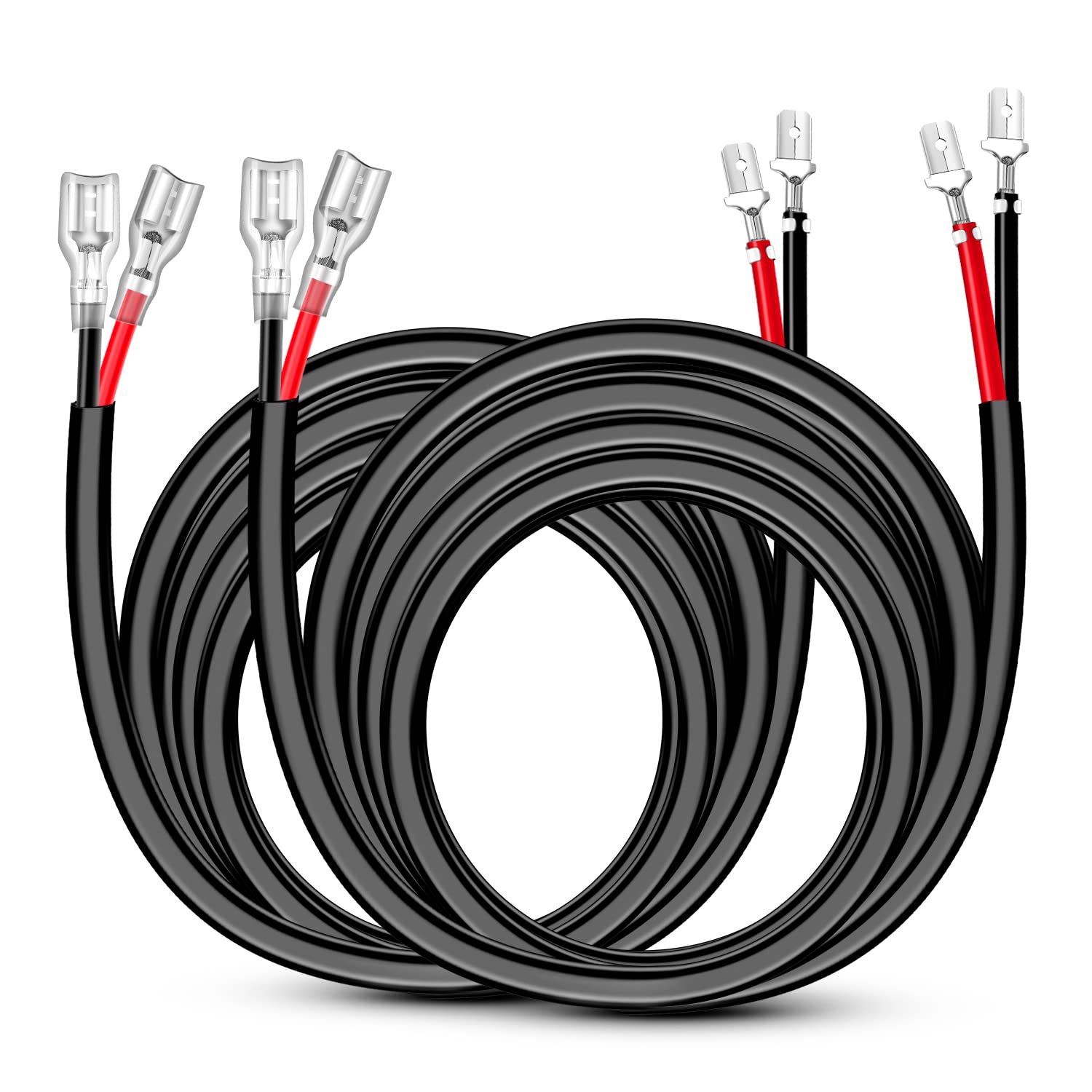Nilight Led Light Bar Wiring Harness 2Pcs 12 Awg Extension Kit 10 Feet For Led Work Light Bar Led Pods Off Road Lights Driving F