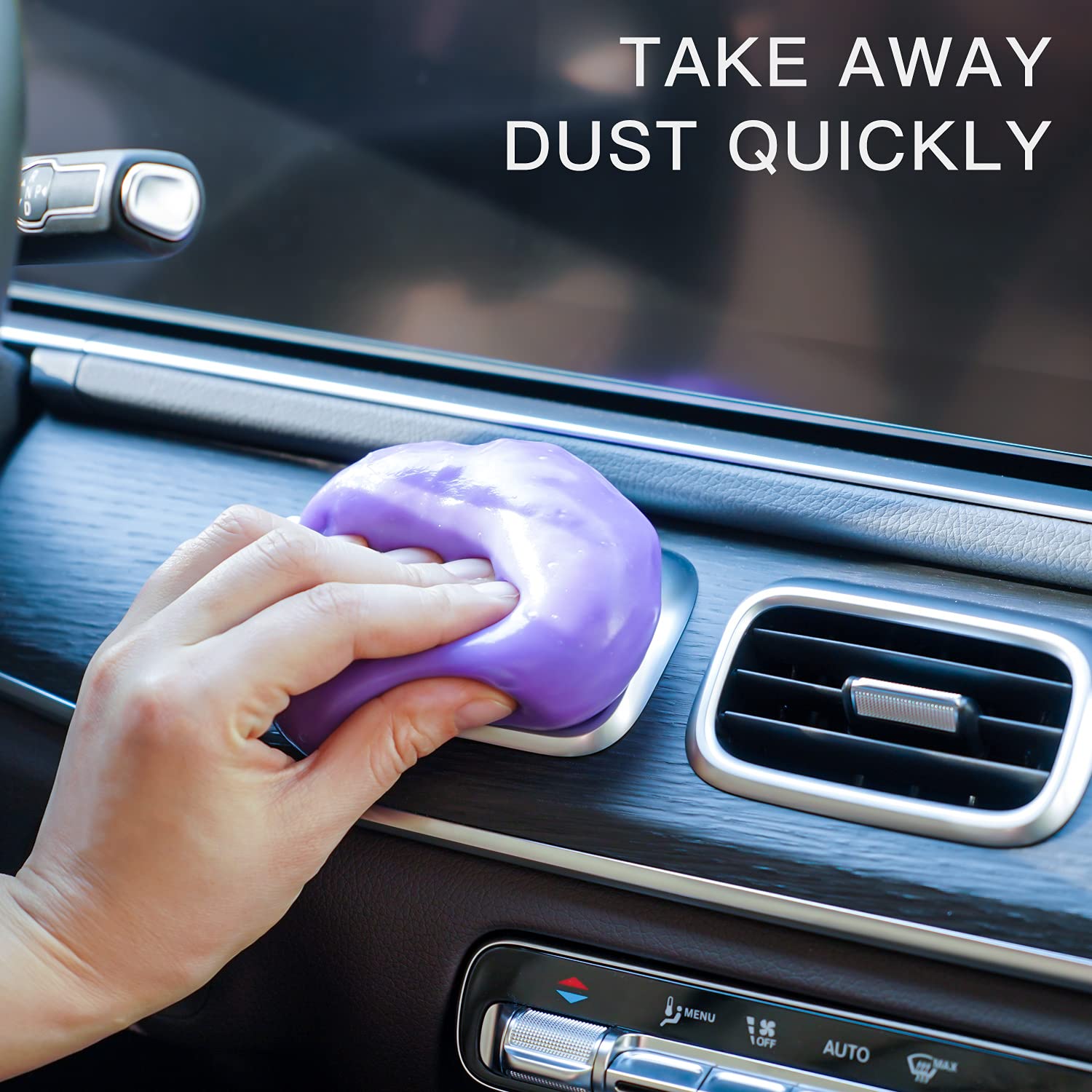 TICARVE Cleaning Gel Putty - 5.6oz (2 Pack), Blue & Purple, Car Detailing, Interior Cleaner, Automotive Cleaning Kits