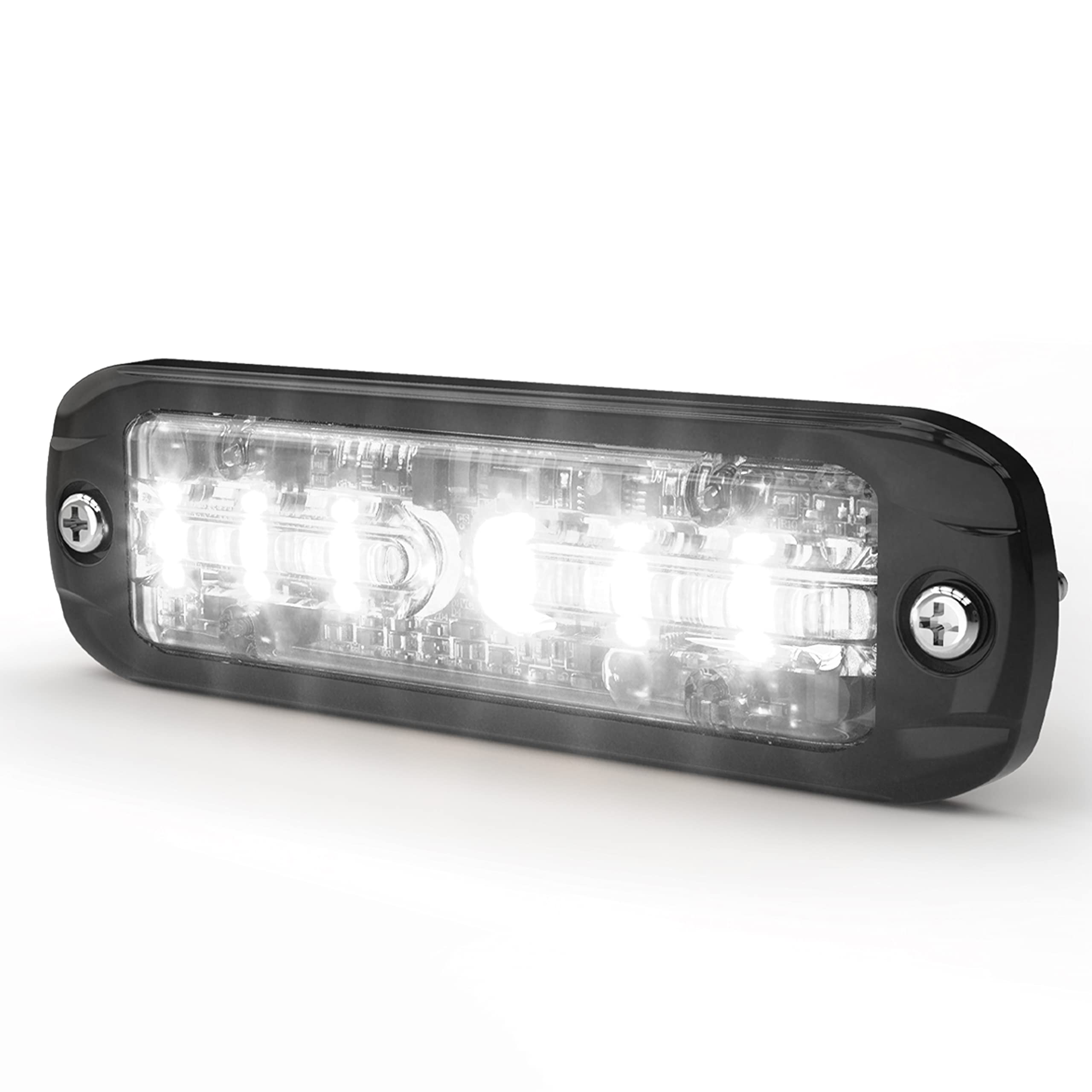 ECCO ED3802AW Directional LED Light | Surface Mount | 12-24VDC | Amber/White | Aluminum | Black