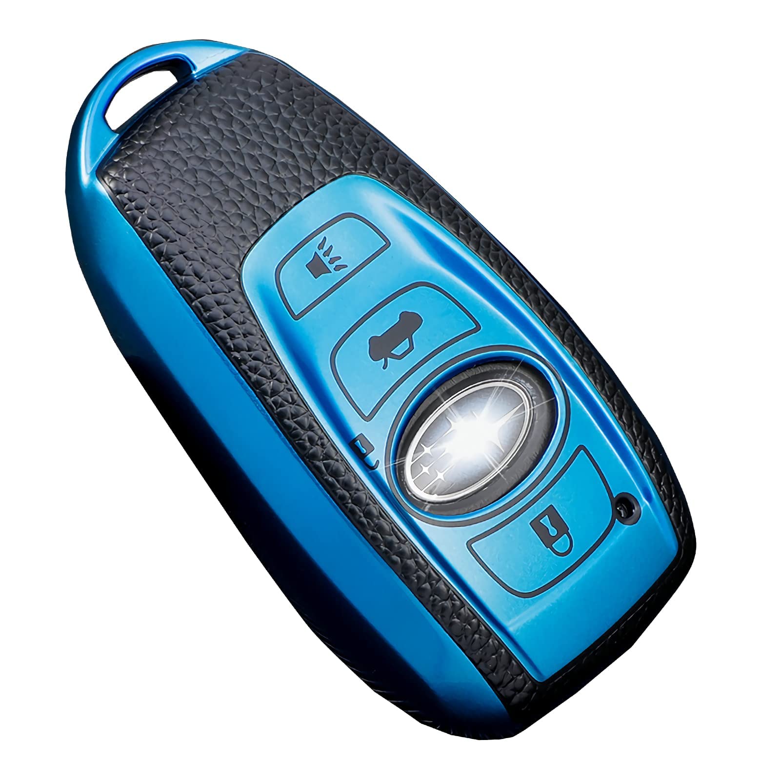 Cacacar Subaru Key Fob Cover, Premium Soft Tpu Leather Full Cover Protection Case For Subaru Forester, Outback, Brz, Legacy, Cro