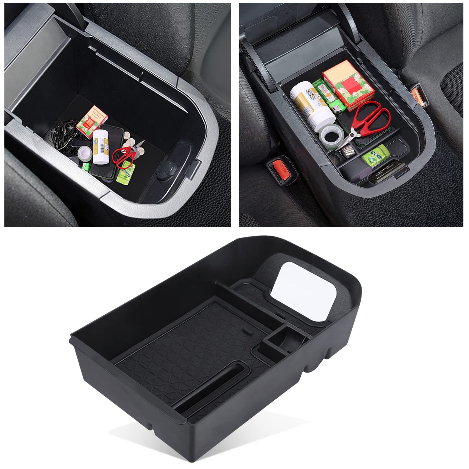 DIAMOOKY Upgraded Center Console Organizer Compatible with Toyota RAV4 2024 2023 2022 2021 2020 2019 Interior Accessories, Gear
