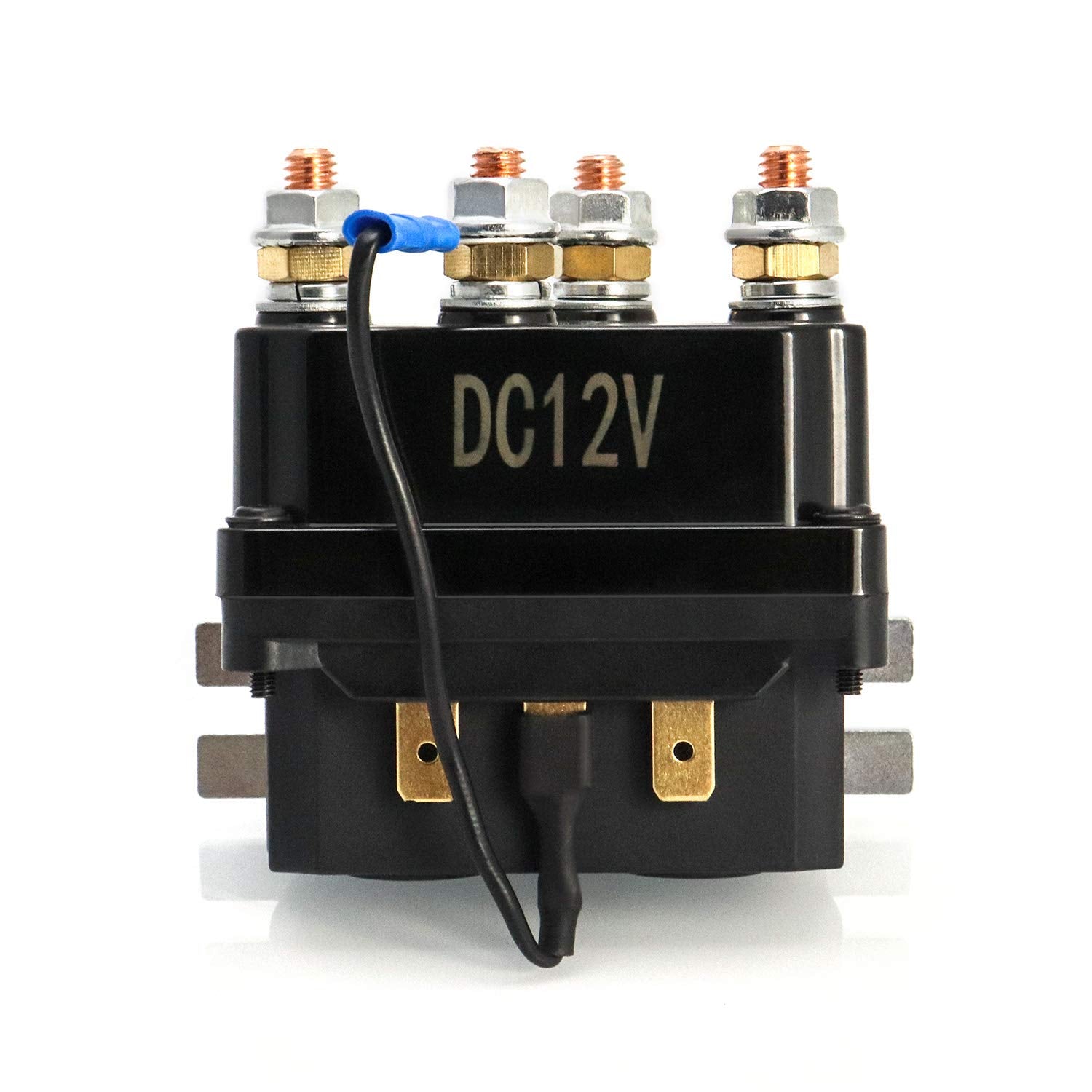 QWORK 12V 250A Winch Solenoid Relay Contactor for 3000-5000lbs UTV/AUT Winches