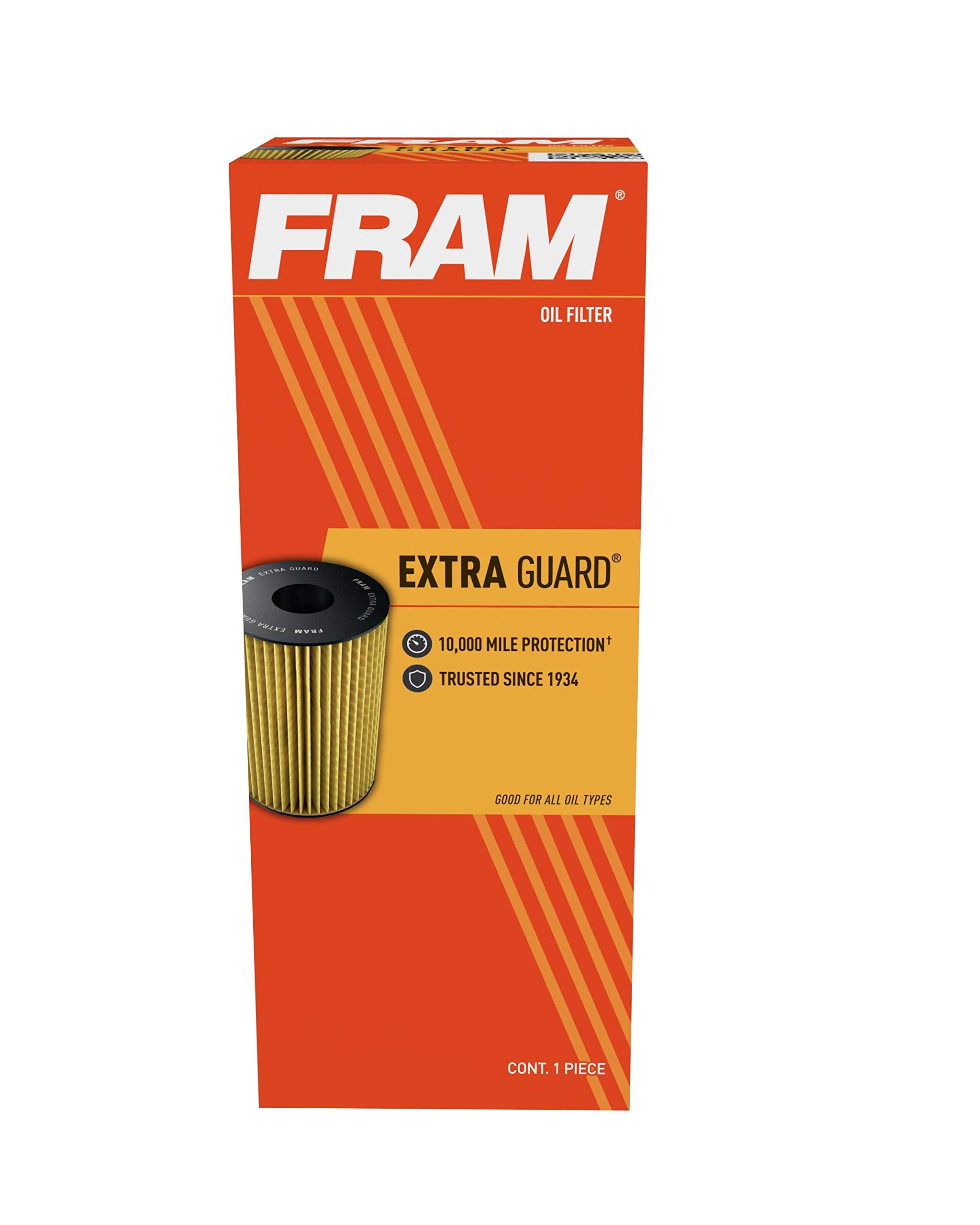 Fram Extra Guard Ch8081, 10K Mile Change Interval Cartridge Oil Filter