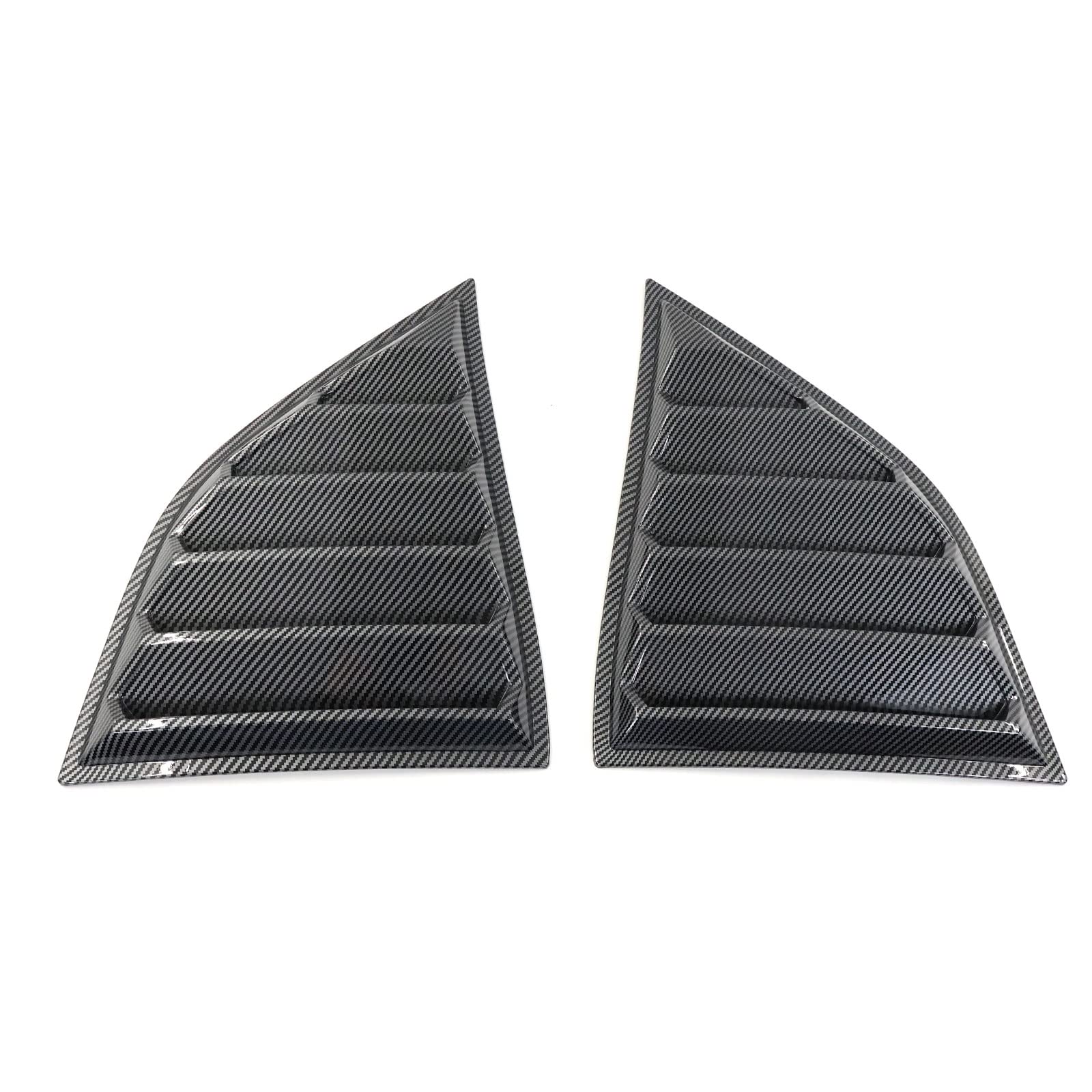 IKON MOTORSPORTS, Side Window Louvers Compatible with 2008-2023 Dodge Challenger, XE V4 Style Matte Black Window Louver Sun Shad