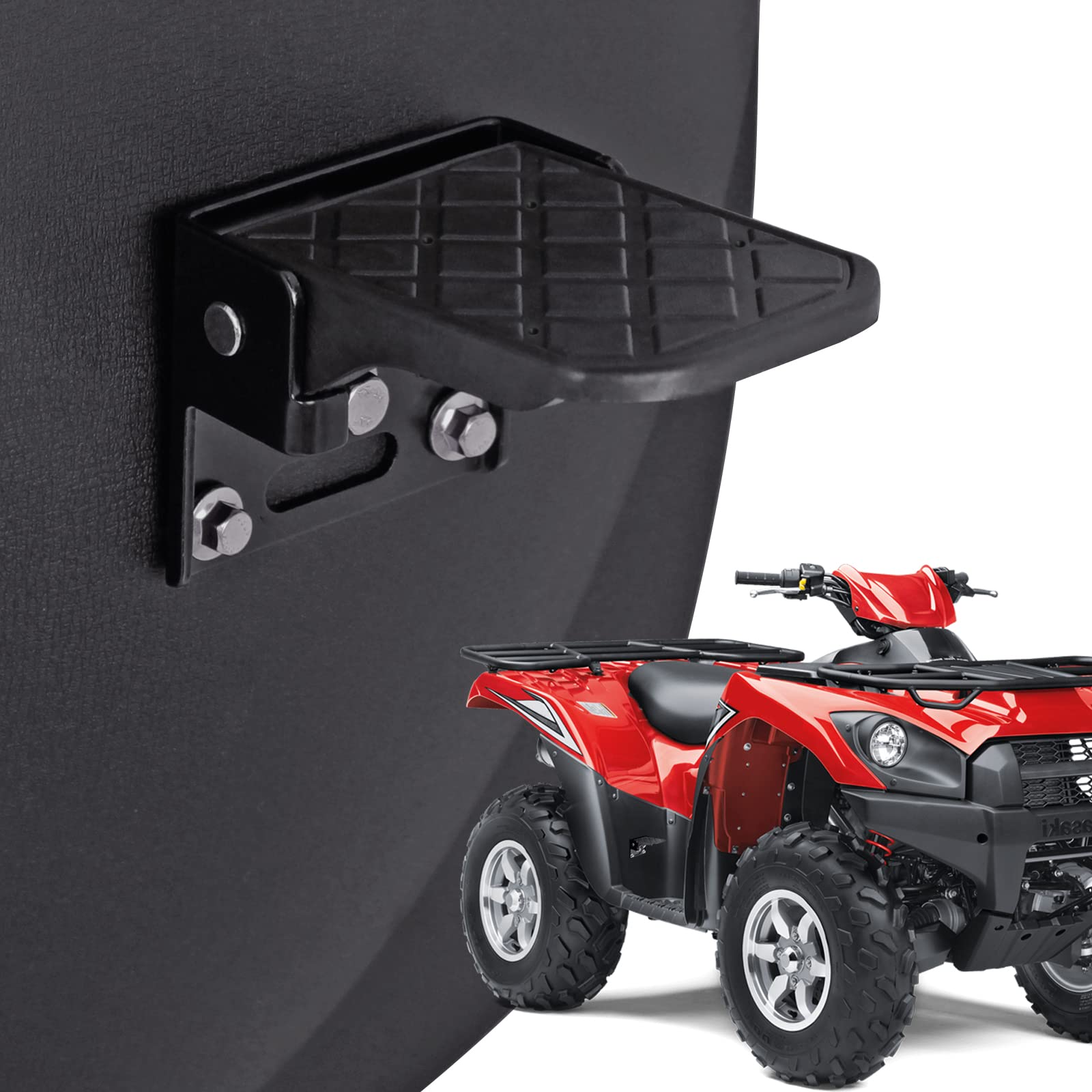 Xislet Pairs ATV Foot Rests for Four Wheeler Rear Passenger Foot Peg Universal Compatible with ATV Such as Polaris Sportsman Scr