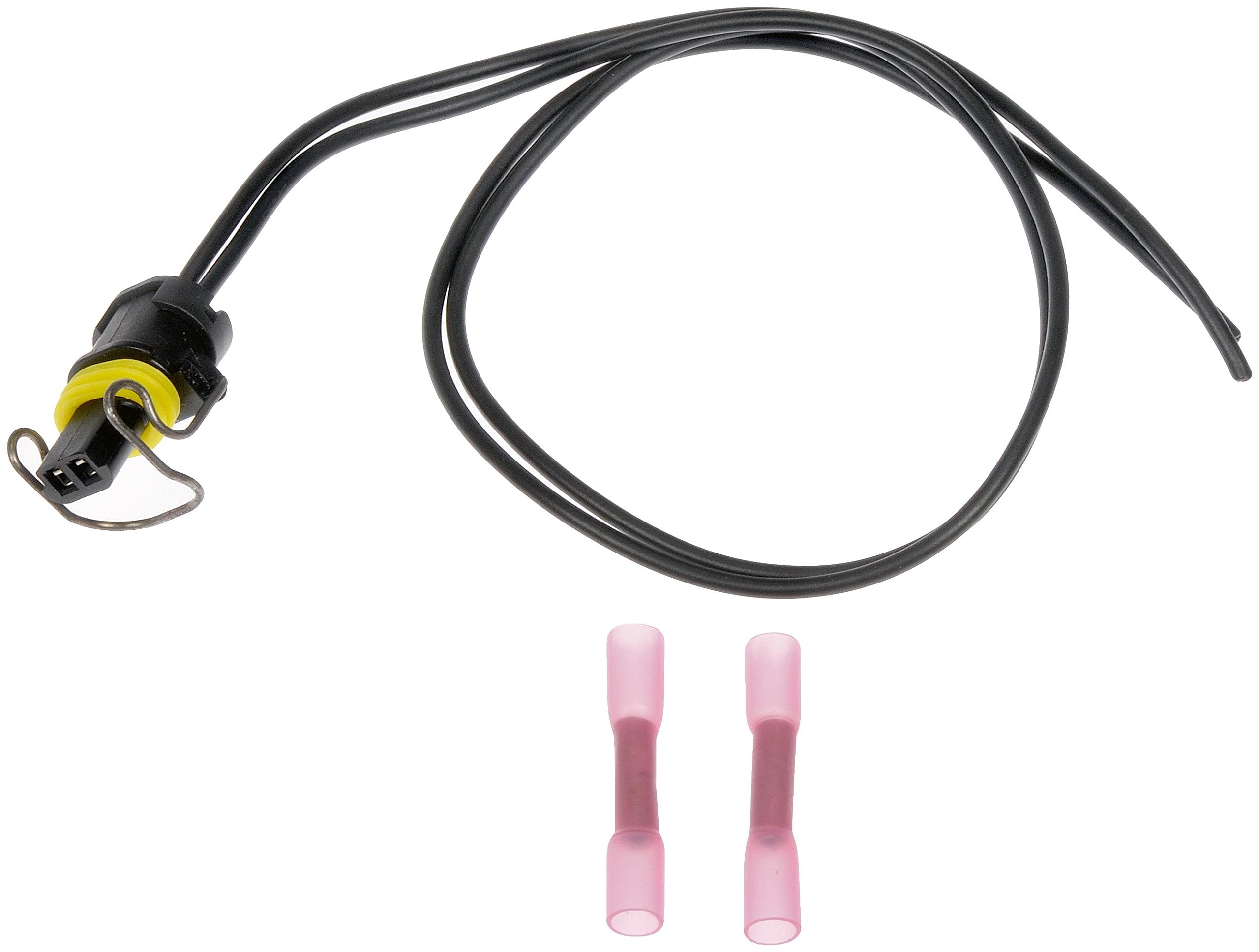 Dorman 645-1001 2 Wire Pigtail - Waterproof Male Connector With Female Terminals And Clip