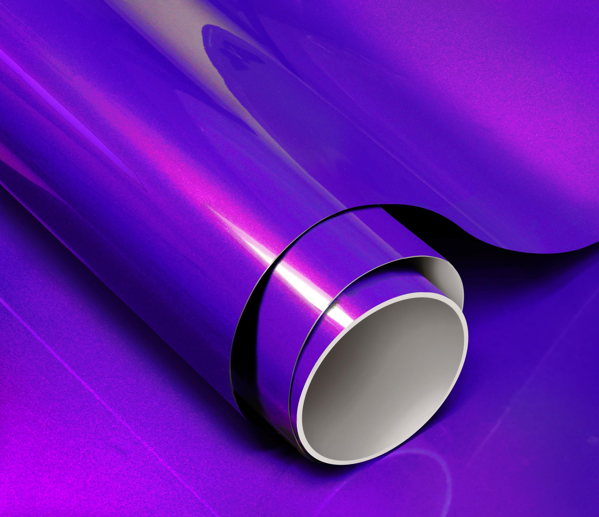 Colorfusion Ppf By Vvivid, Gloss Flip Purple Blast Dry Apply Ppf Vinyl Car Wrap Roll 1.3Ft X 5Ft