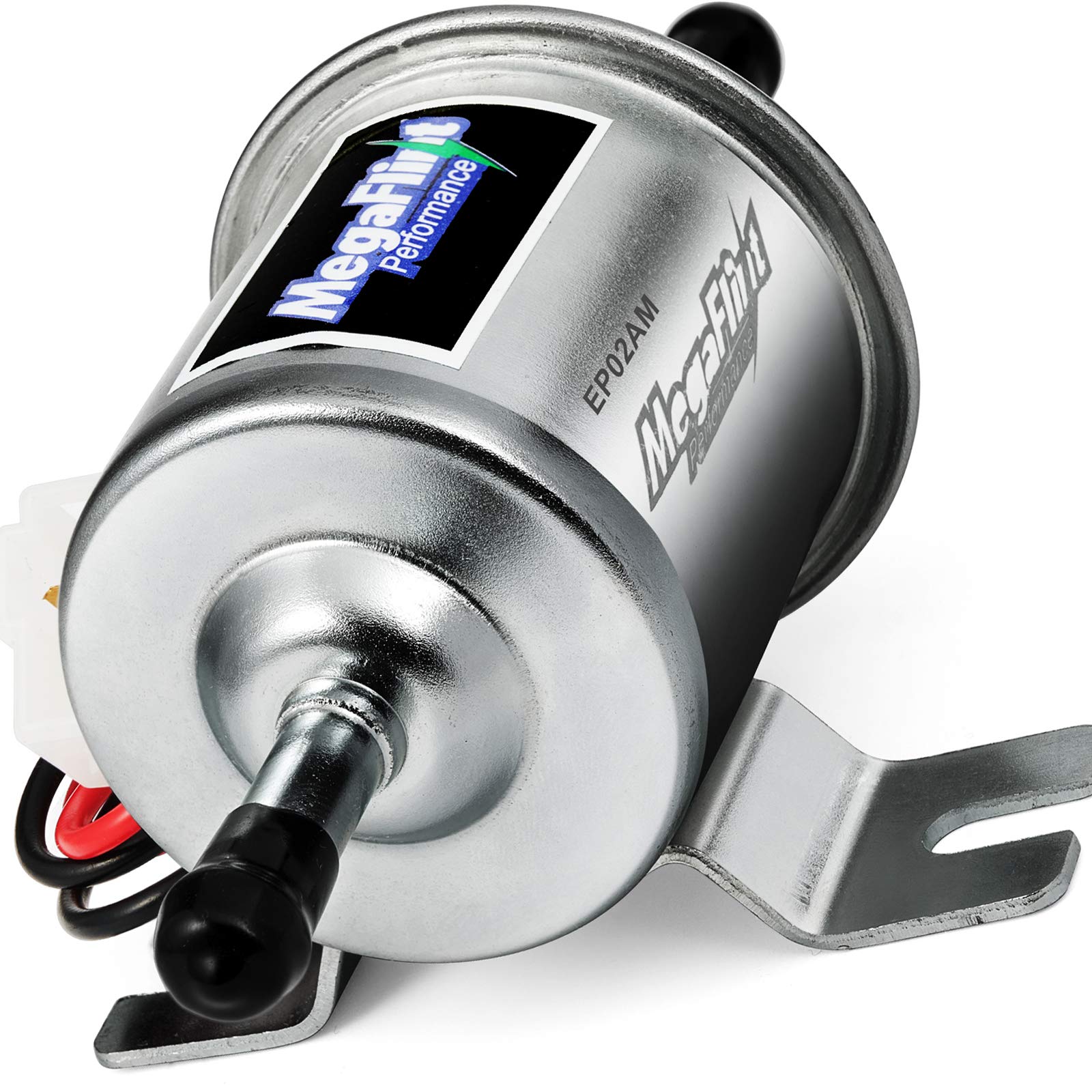 Megaflint Electric Fuel Pump - Inline Fuel Pump 12V, Universal Low Pressure 4-7 Psi Transfer Pump For Carburetor Gasoline And Di