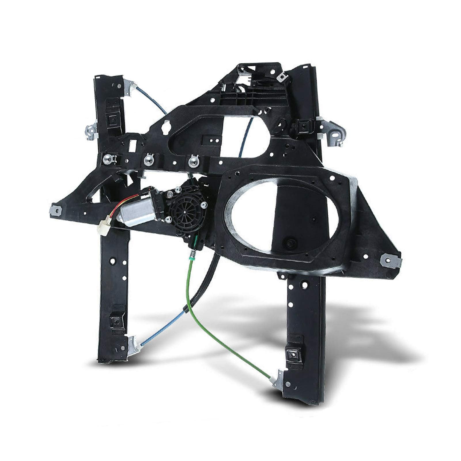 YHTAUTO Front Driver Side Power Window Regulator with 2-Pin Motor Assembly and Interior Door Panel for Ford Expedition & Lincoln