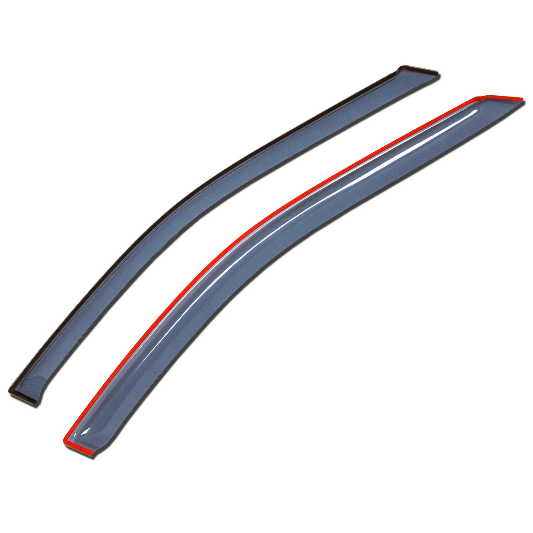 Tuningpros Outside Mount Window Vent Visors Rain Guards Compatible With Ford F-450 Regular Cab 1999-2016 | Side Window Wind Defl