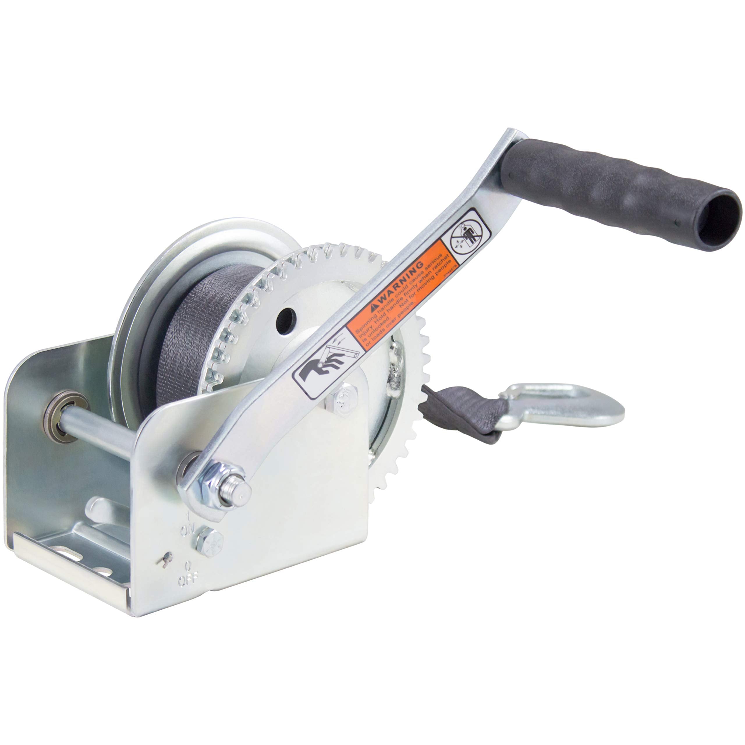 GOLDENROD Dutton-Lainson DL1100AS 1100 lb Plated Pulling Winch with 15- Feet Strap One