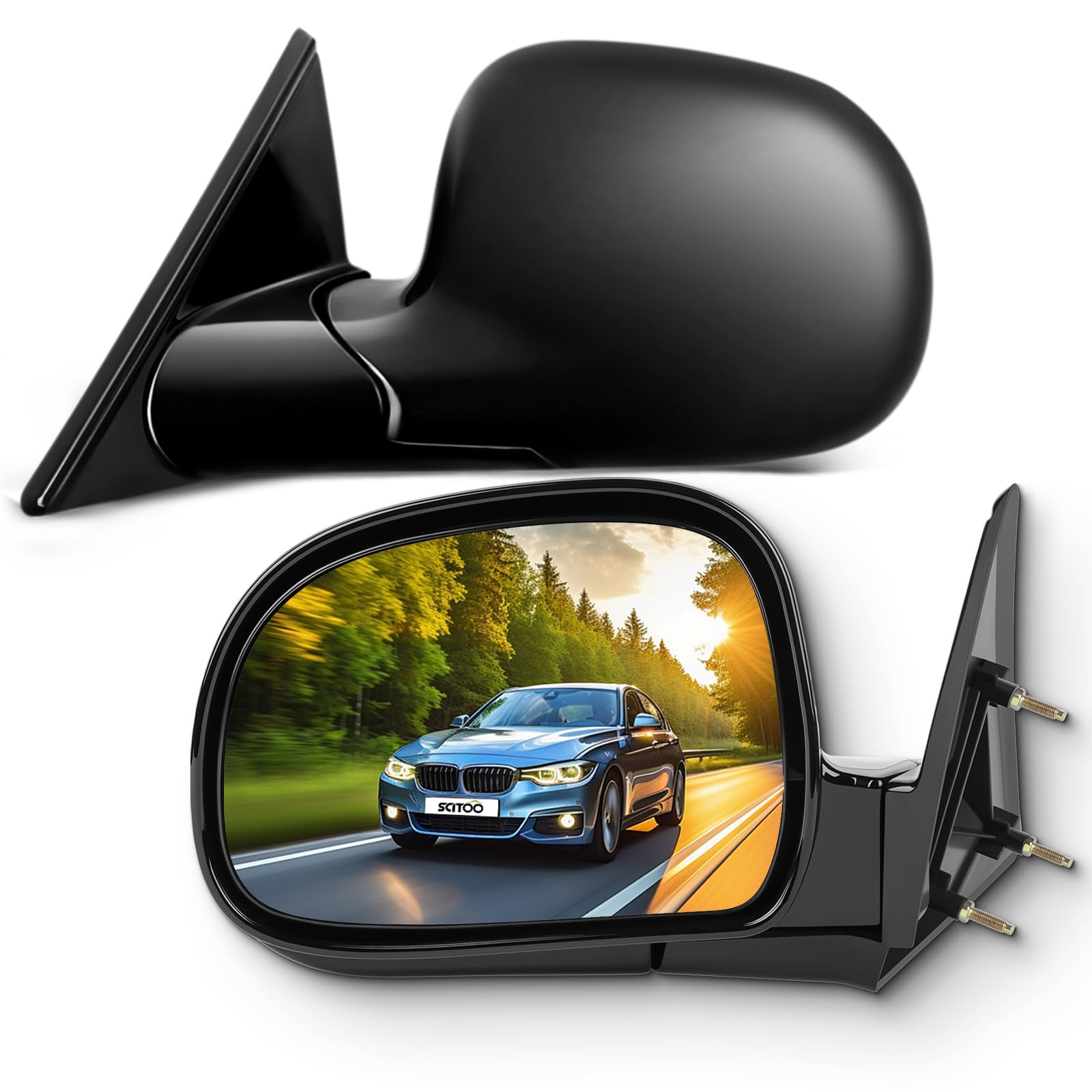 SCITOO Side View Mirrors fit 1994-1998 For Chevy Blazer S10 1994-1998 For GMC Jimmy S-15 Sonoma 1996-1998 For Isuzu Hombre 1996-