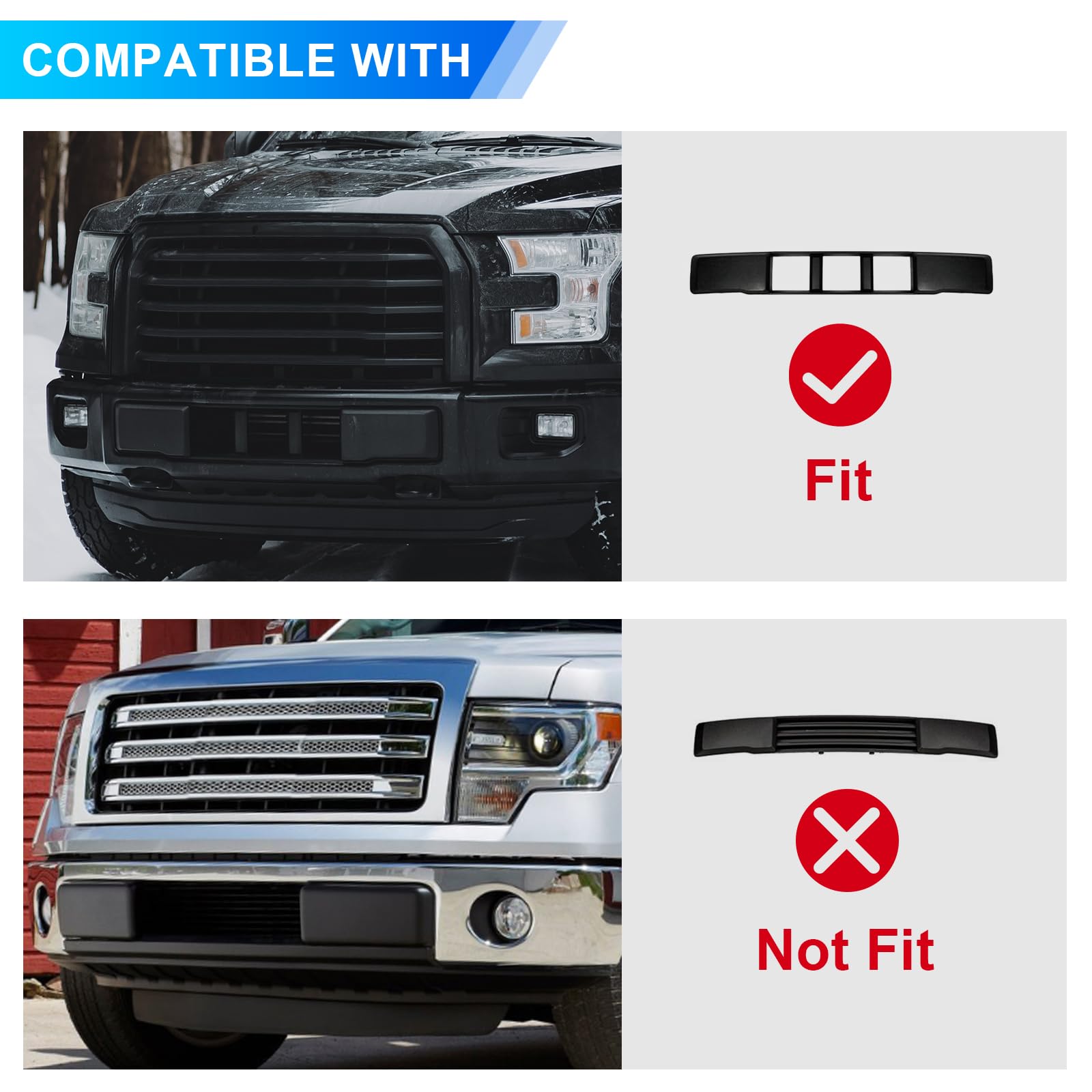 Replace For Ford 2018 2019 2020 F150 Front License Plate Bracket Frame Holder, Jl3Z17A385Ba Accessories F150 Bumper License Plat