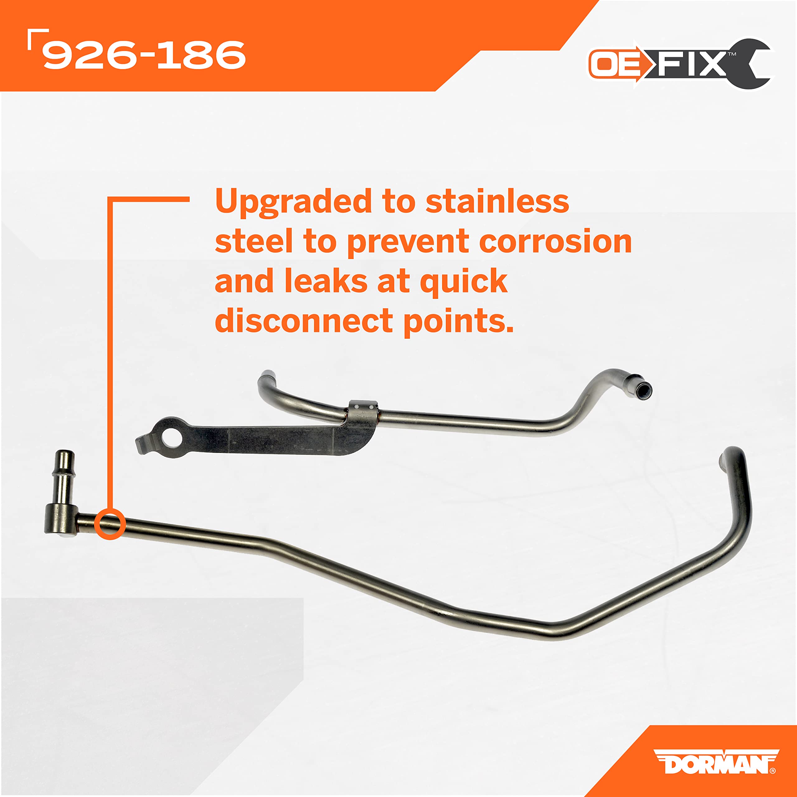 Dorman 926-186 Passenger Side Turbo Coolant Line Kit Compatible With Select Ford/Lincoln Models (Oe Fix)